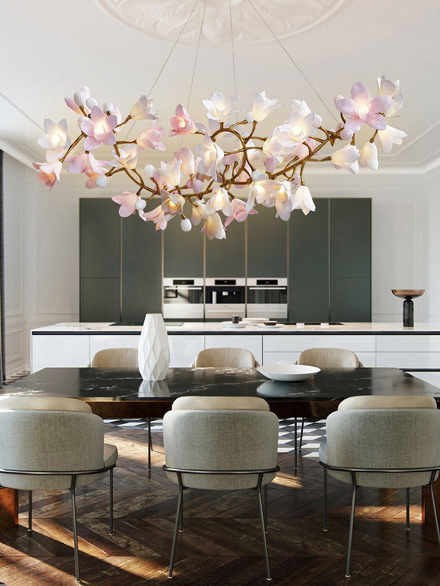 Circular Blossom Chandelier - Letslighting