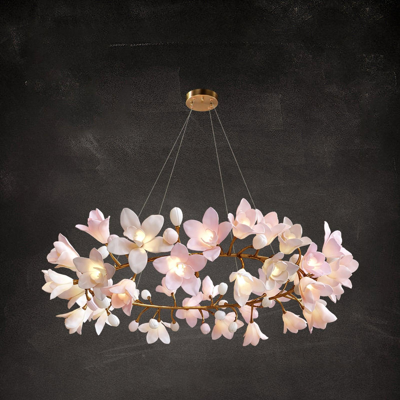 Circular Blossom Chandelier - Letslighting