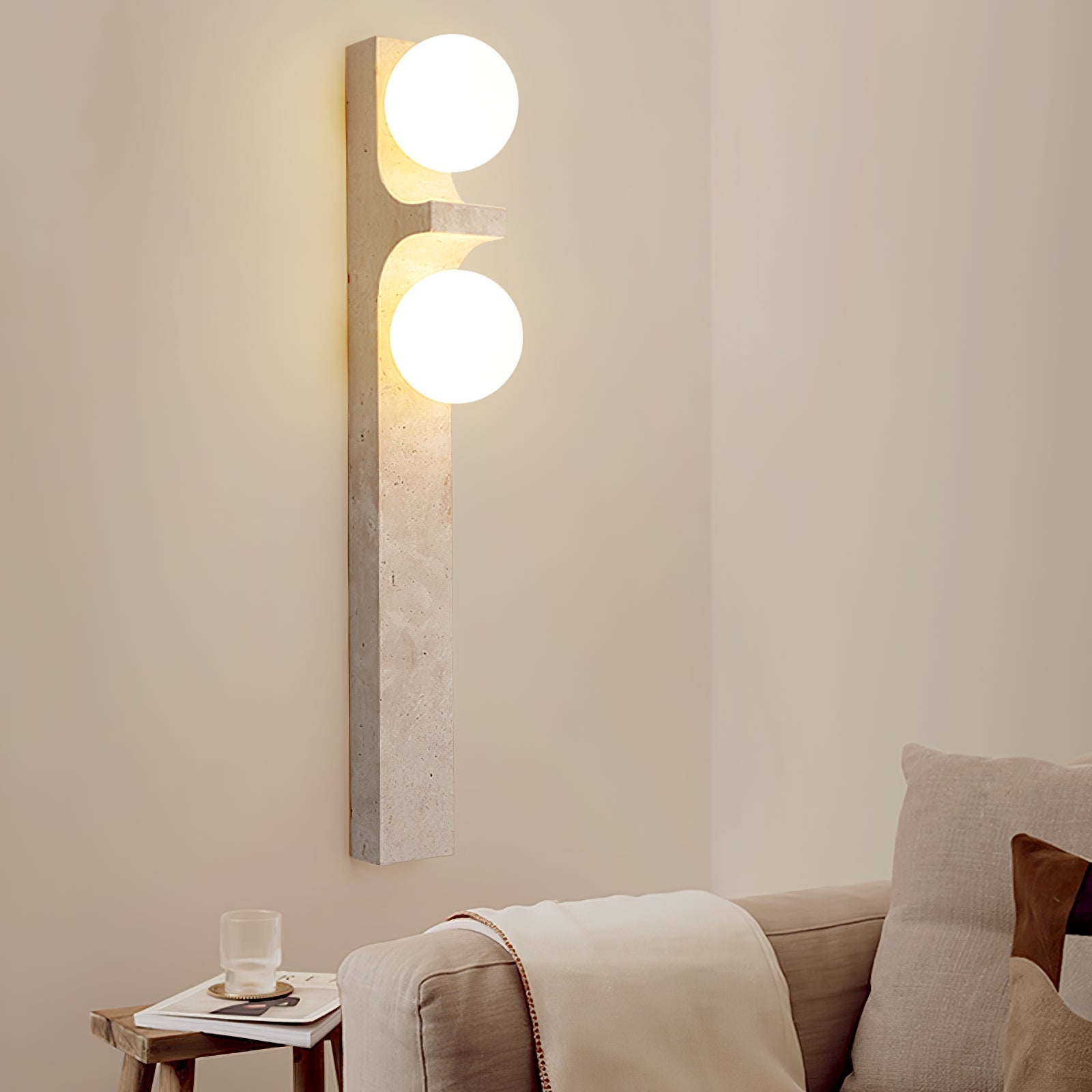 Umiren Travertine Wall Light - Letslighting
