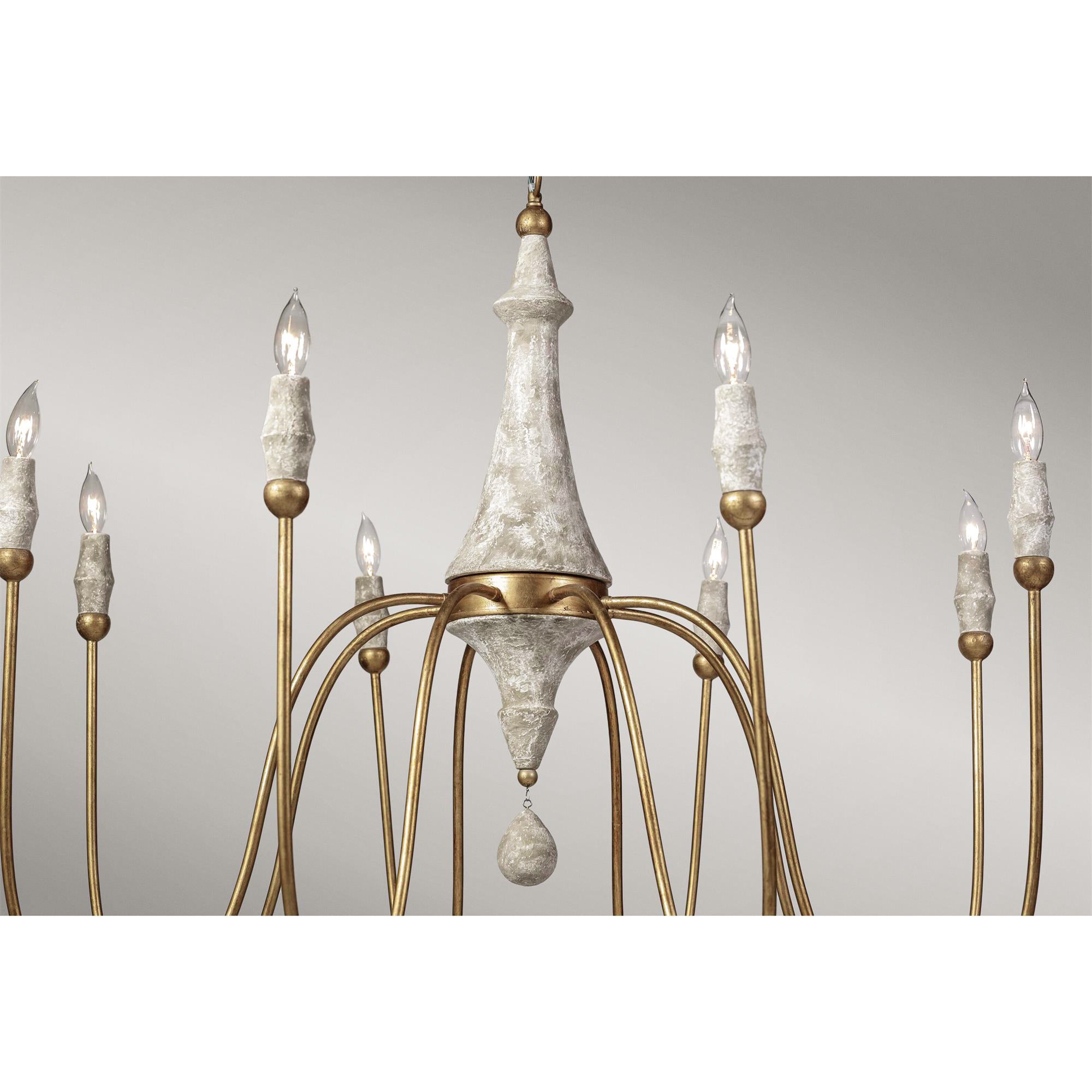 Arcad Vintage Industrial Wooden Metal Chandelier - Lamp Copper