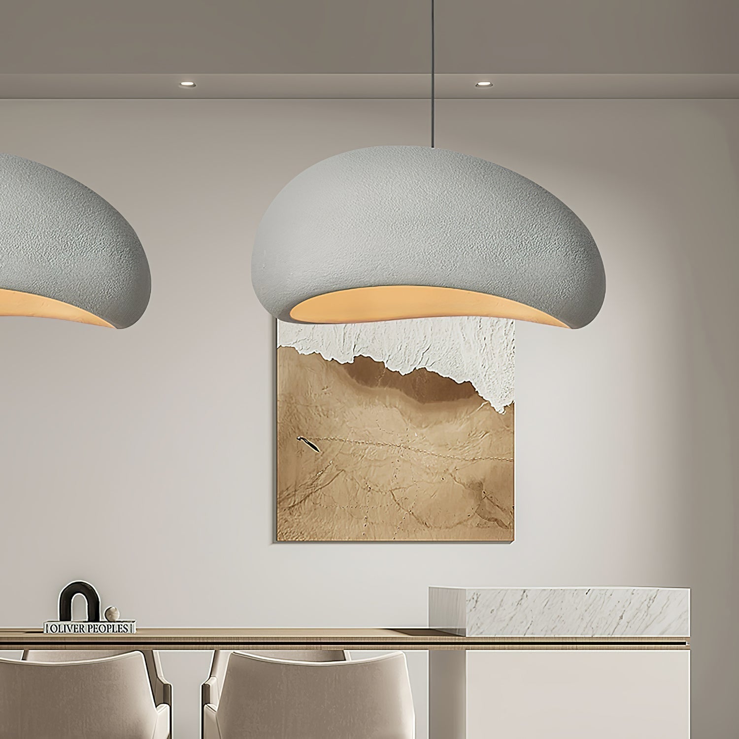 Ivinan Minimalist Cloud Style B Metal Pendant Light - Letslighting