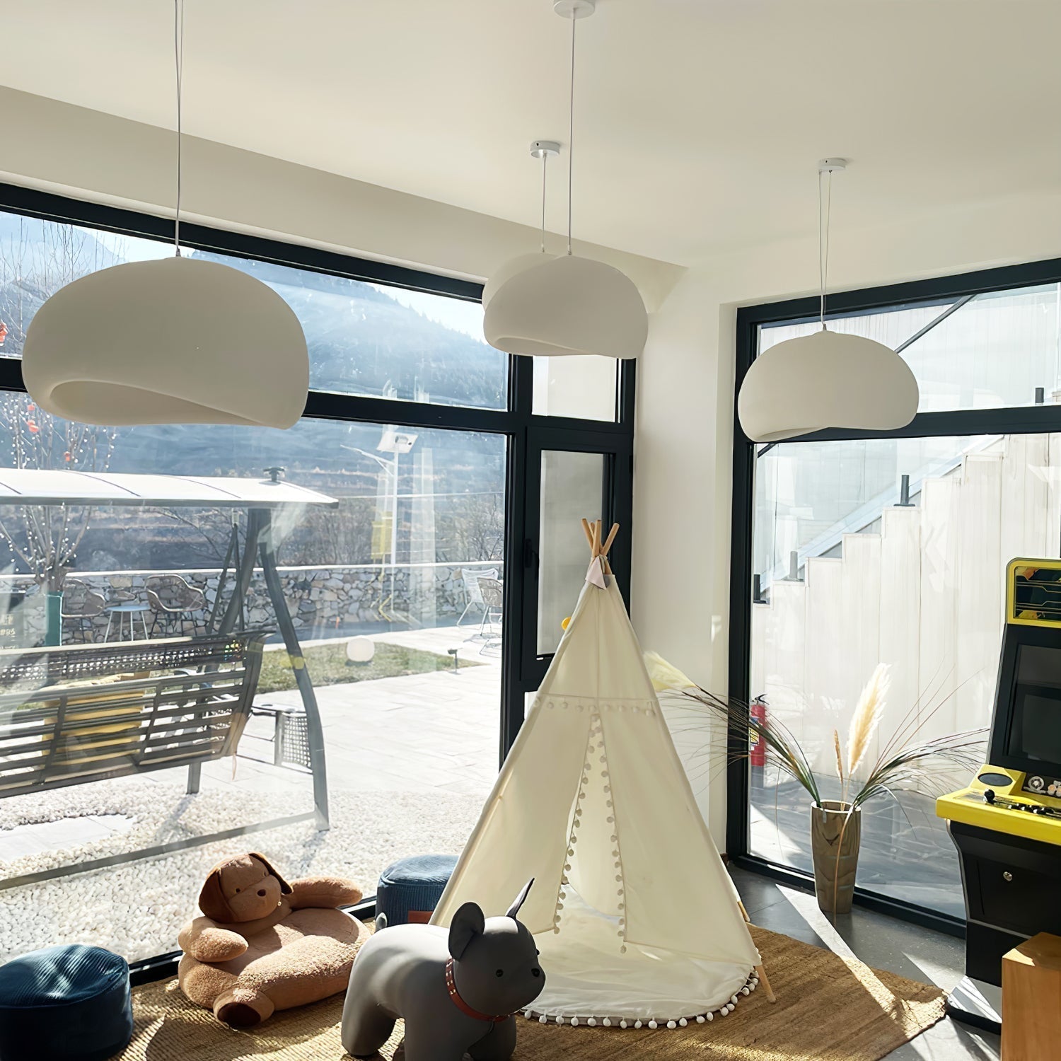 Ivinan Minimalist Cloud Style B Metal Pendant Light - Letslighting