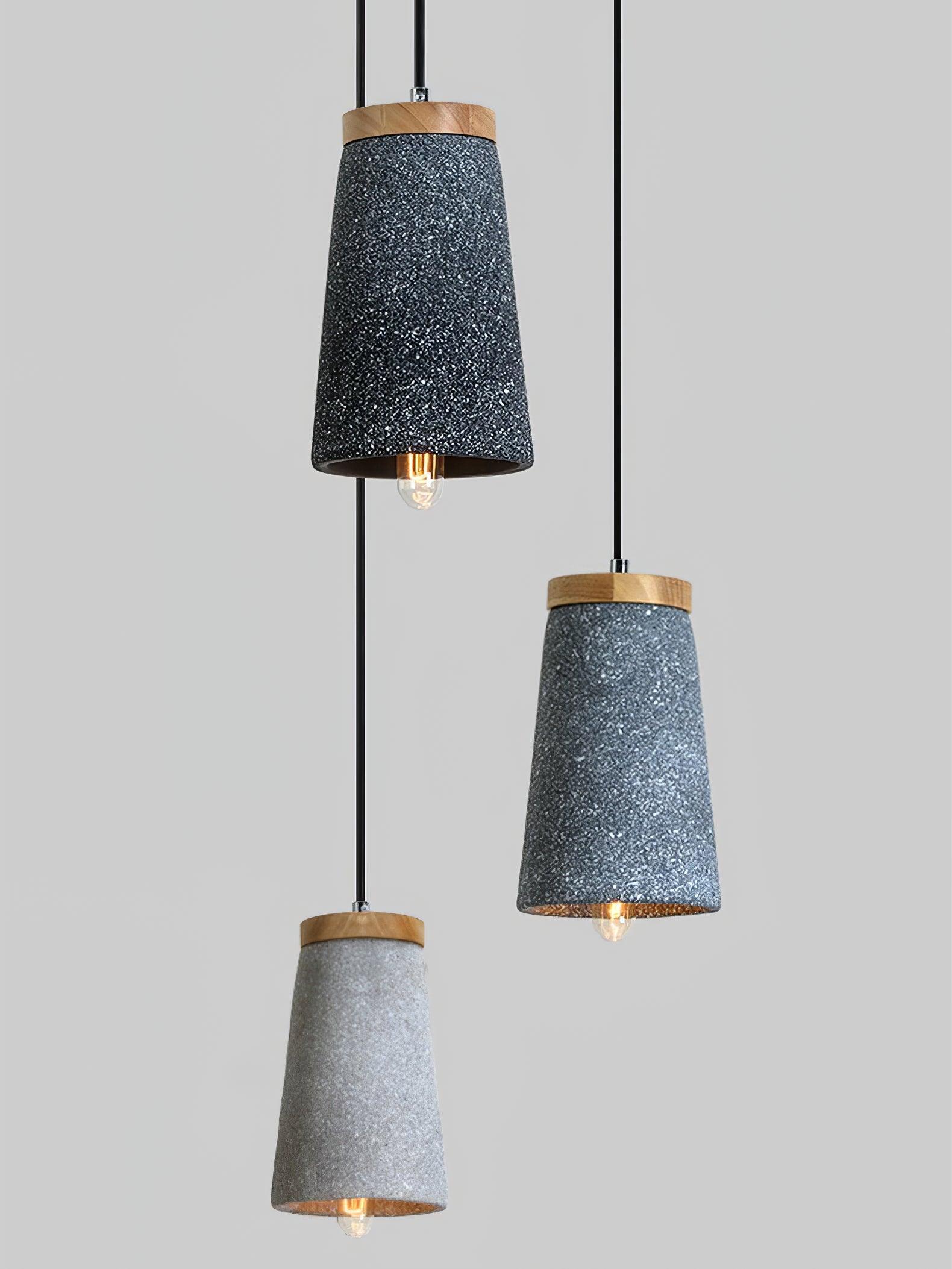 Coburg Wood Cement Pendant Light - Letslighting