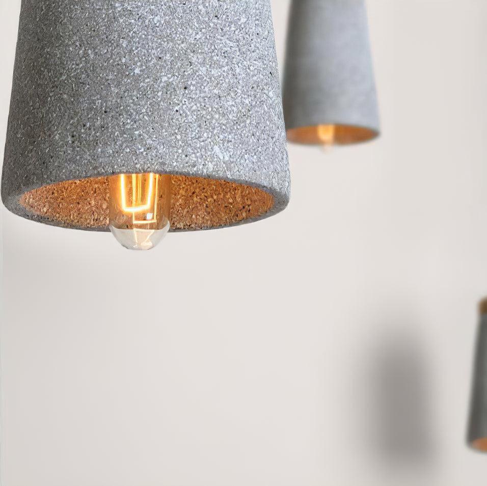 Coburg Wood Cement Pendant Light - Letslighting