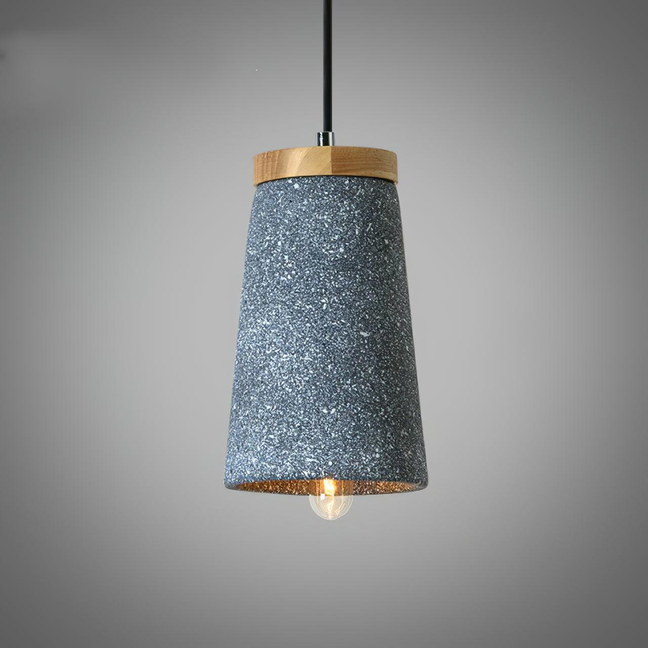 Coburg Wood Cement Pendant Light - Letslighting