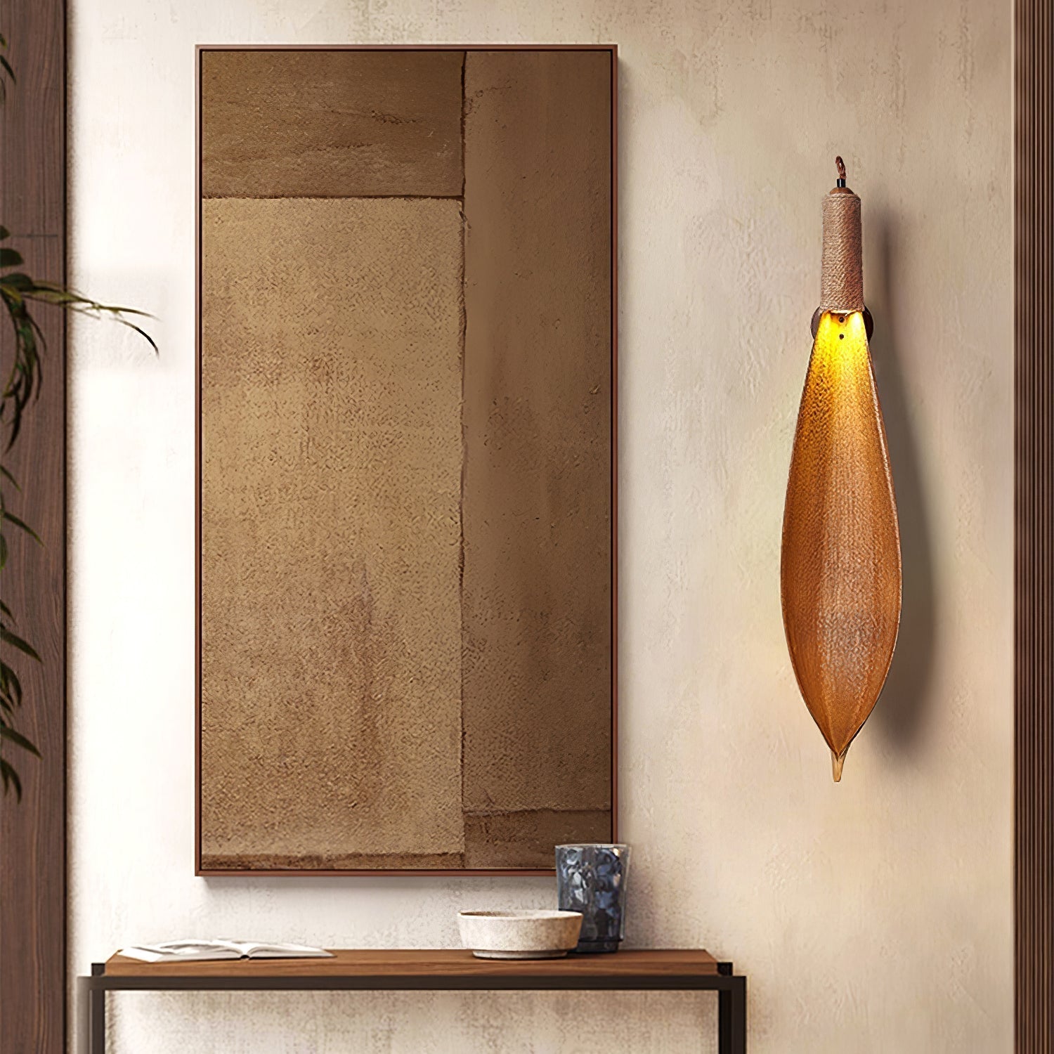 Cocoa Leaf Wall Sconce - Letslighting
