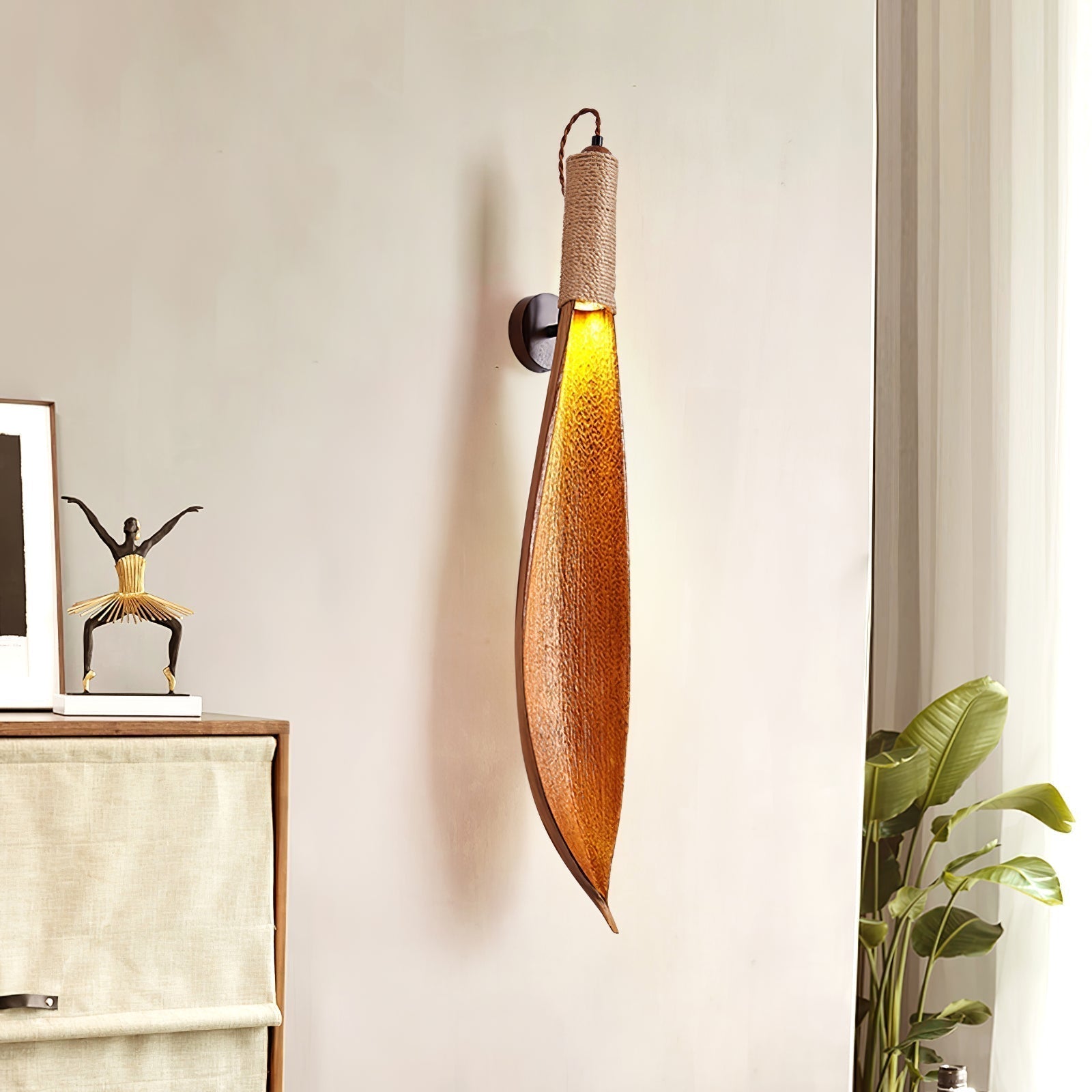 Cocoa Leaf Wall Sconce - Letslighting