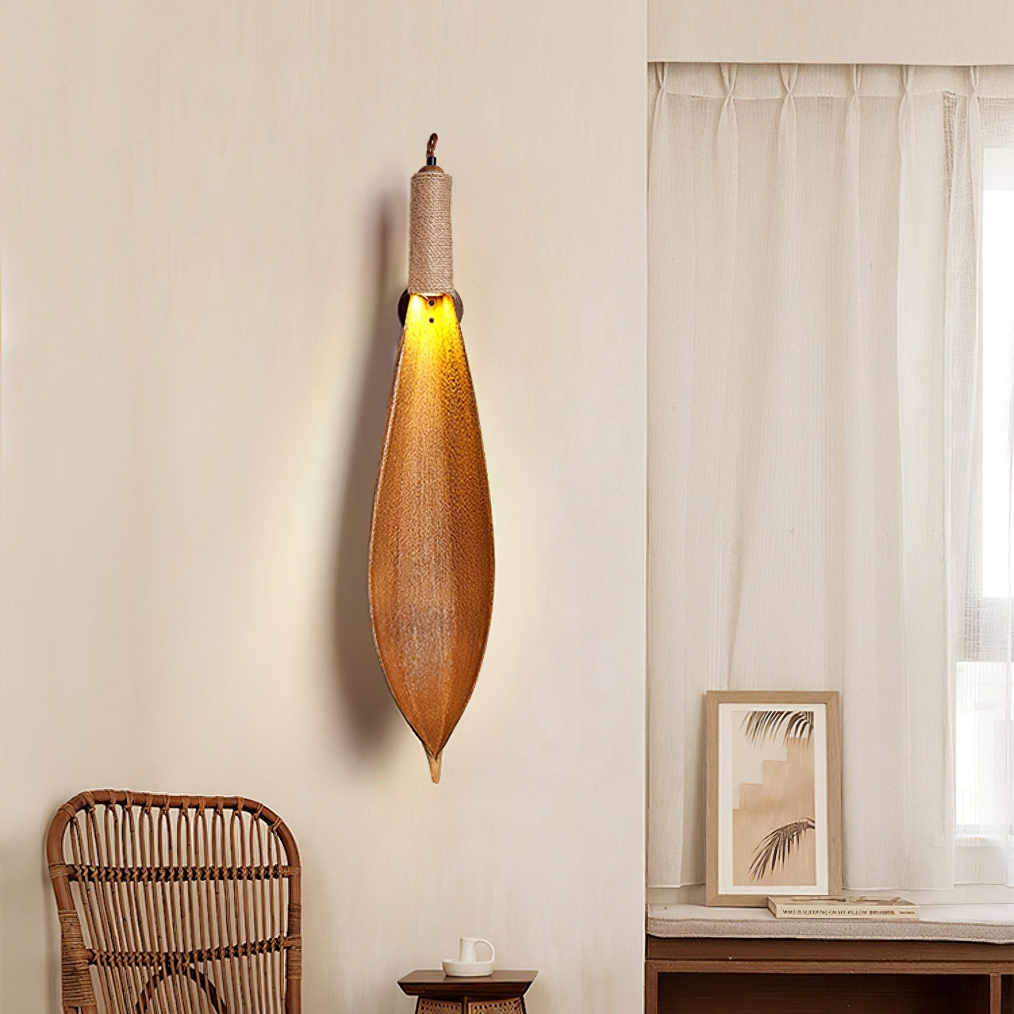 Cocoa Leaf Wall Sconce - Letslighting
