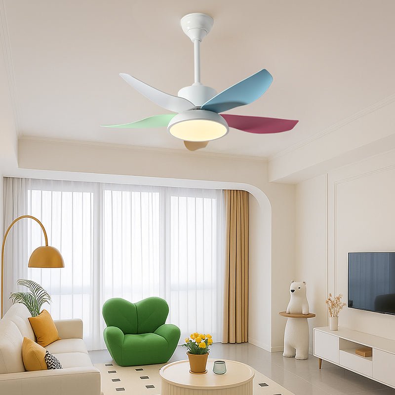 Ventilador de Techo con Luz Milo en un moderno espacio interior