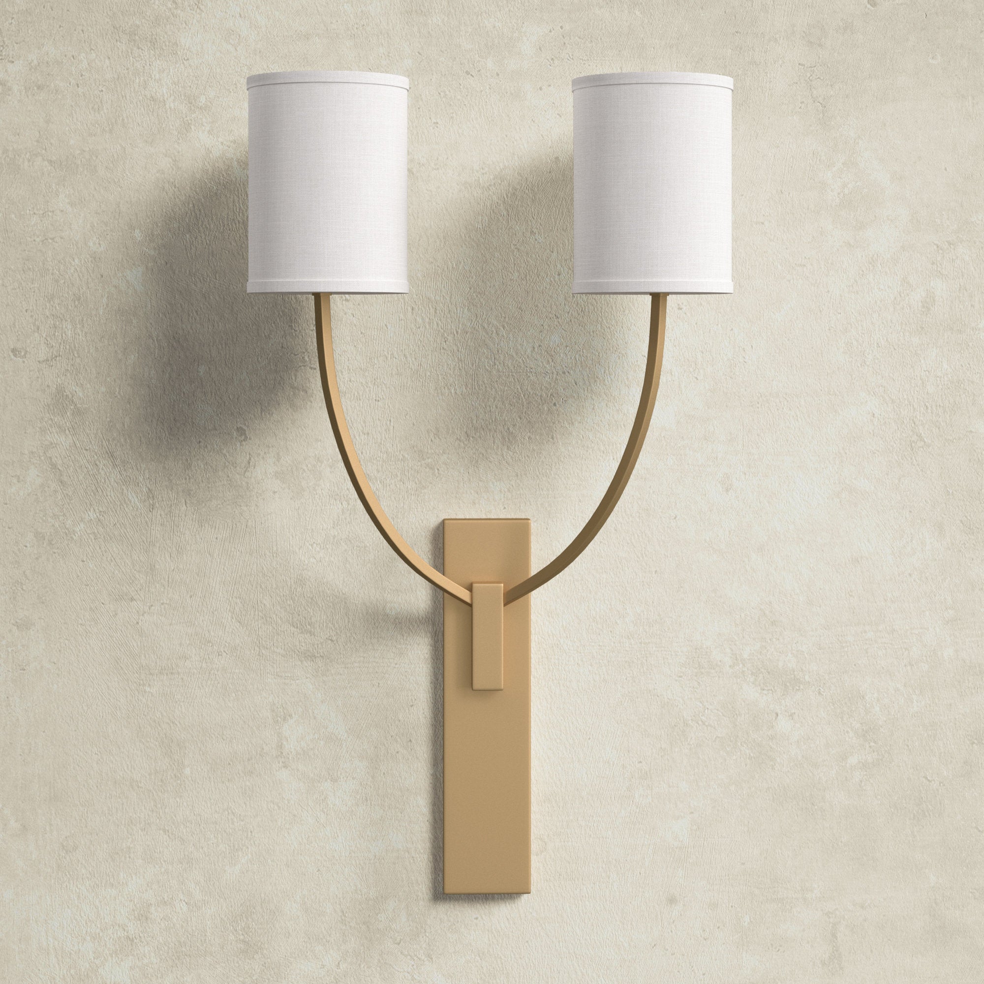Slate Modern Minimalist Metal Fabric Wall Lamp - Lamp Copper