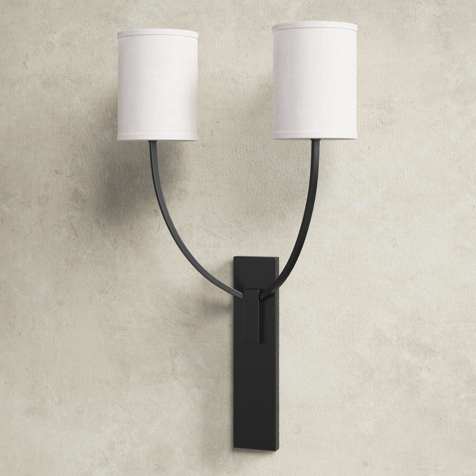 Slate Modern Minimalist Metal Fabric Wall Lamp - Lamp Copper
