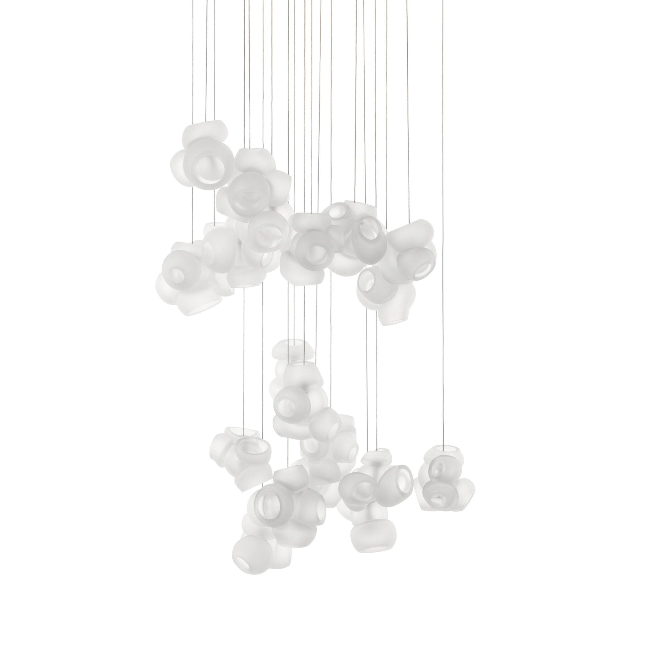 Zamarir Bubbles Cluster Metal Glass Pendant Light - Letslighting