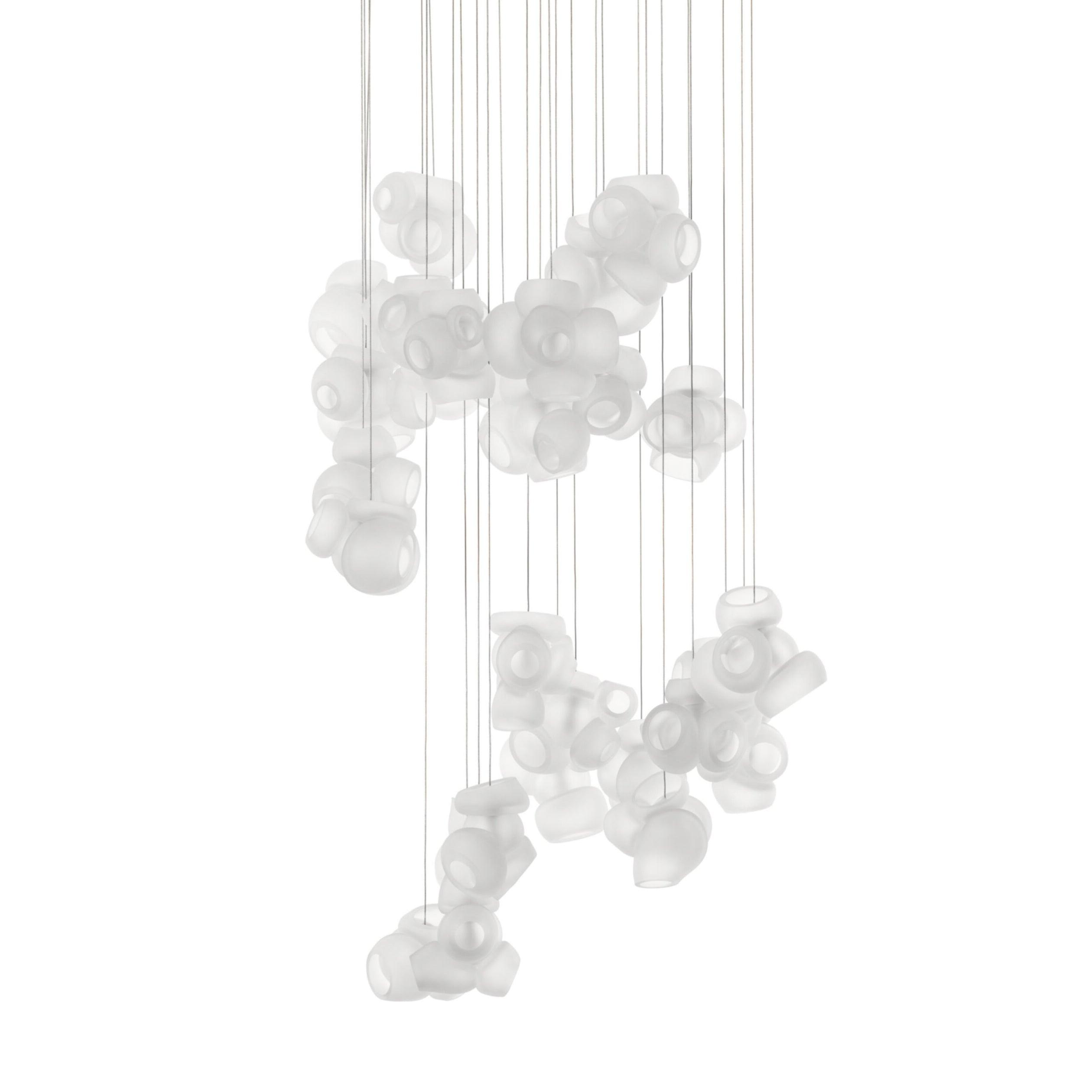Zamarir Bubbles Cluster Metal Glass Pendant Light - Letslighting