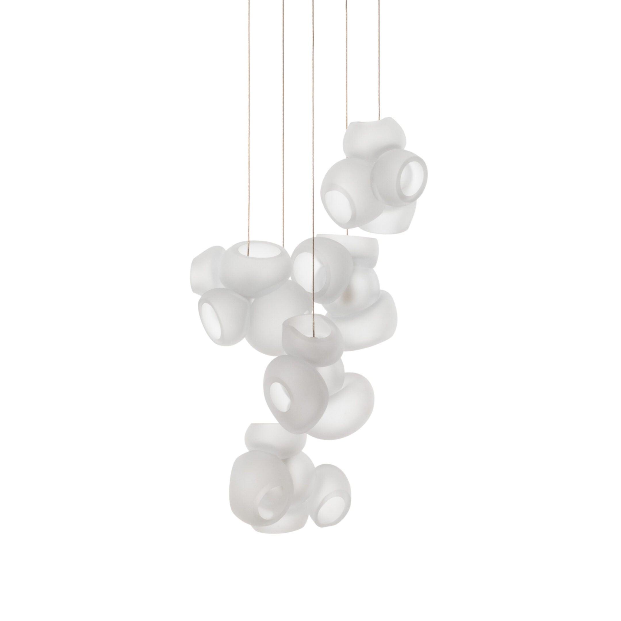 Zamarir Bubbles Cluster Metal Glass Pendant Light - Letslighting