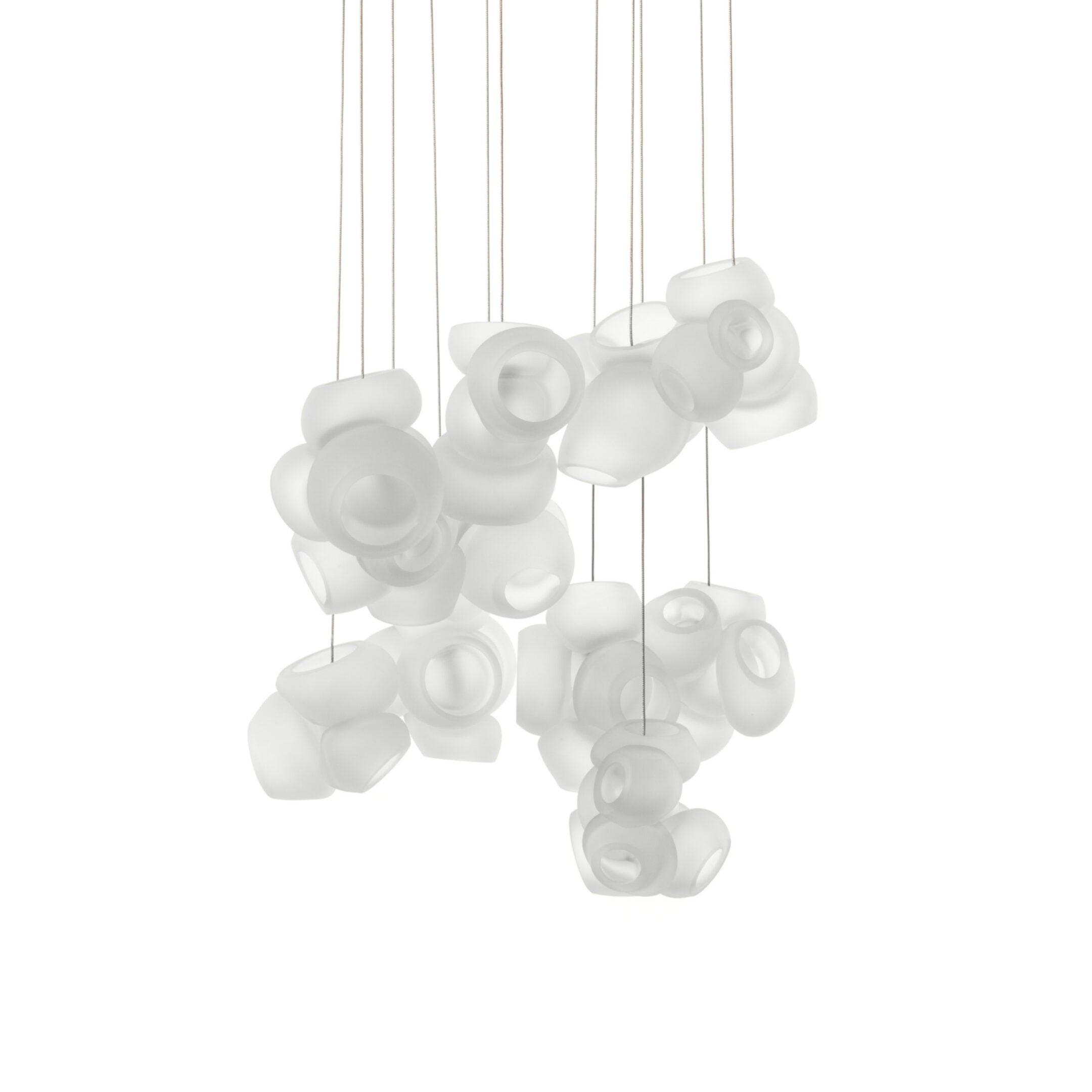 Zamarir Bubbles Cluster Metal Glass Pendant Light - Letslighting