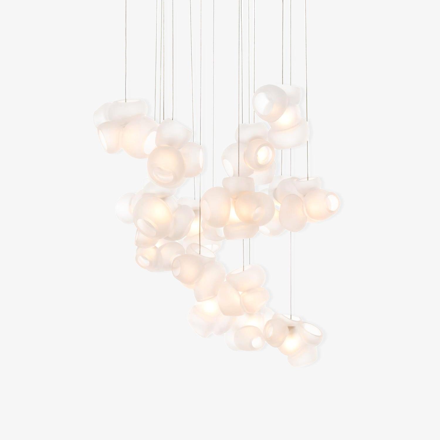 Zamarir Bubbles Cluster Metal Glass Pendant Light - Letslighting