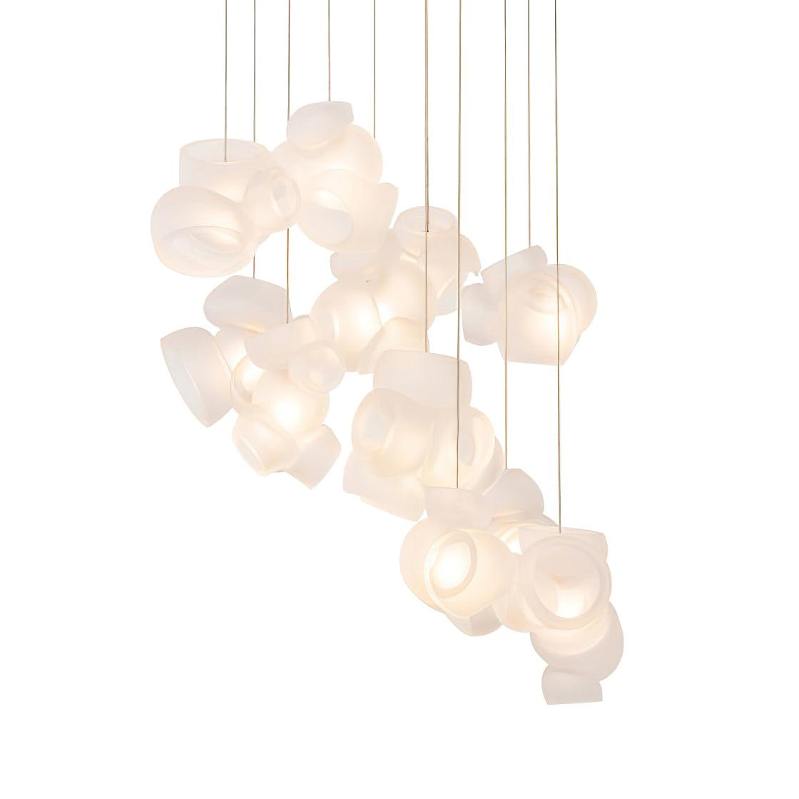 Zamarir Bubbles Cluster Metal Glass Pendant Light - Letslighting
