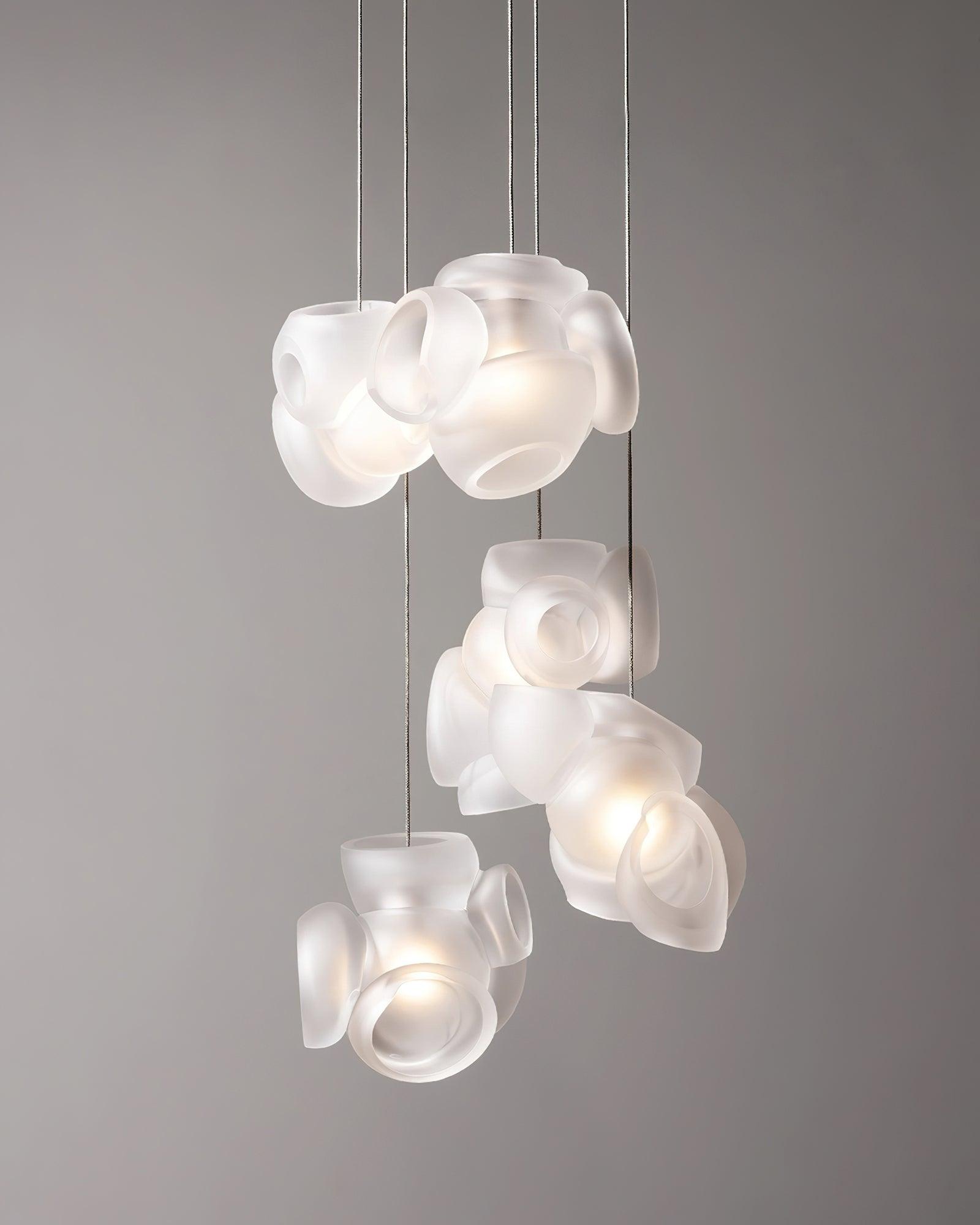 Zamarir Bubbles Cluster Metal Glass Pendant Light - Letslighting