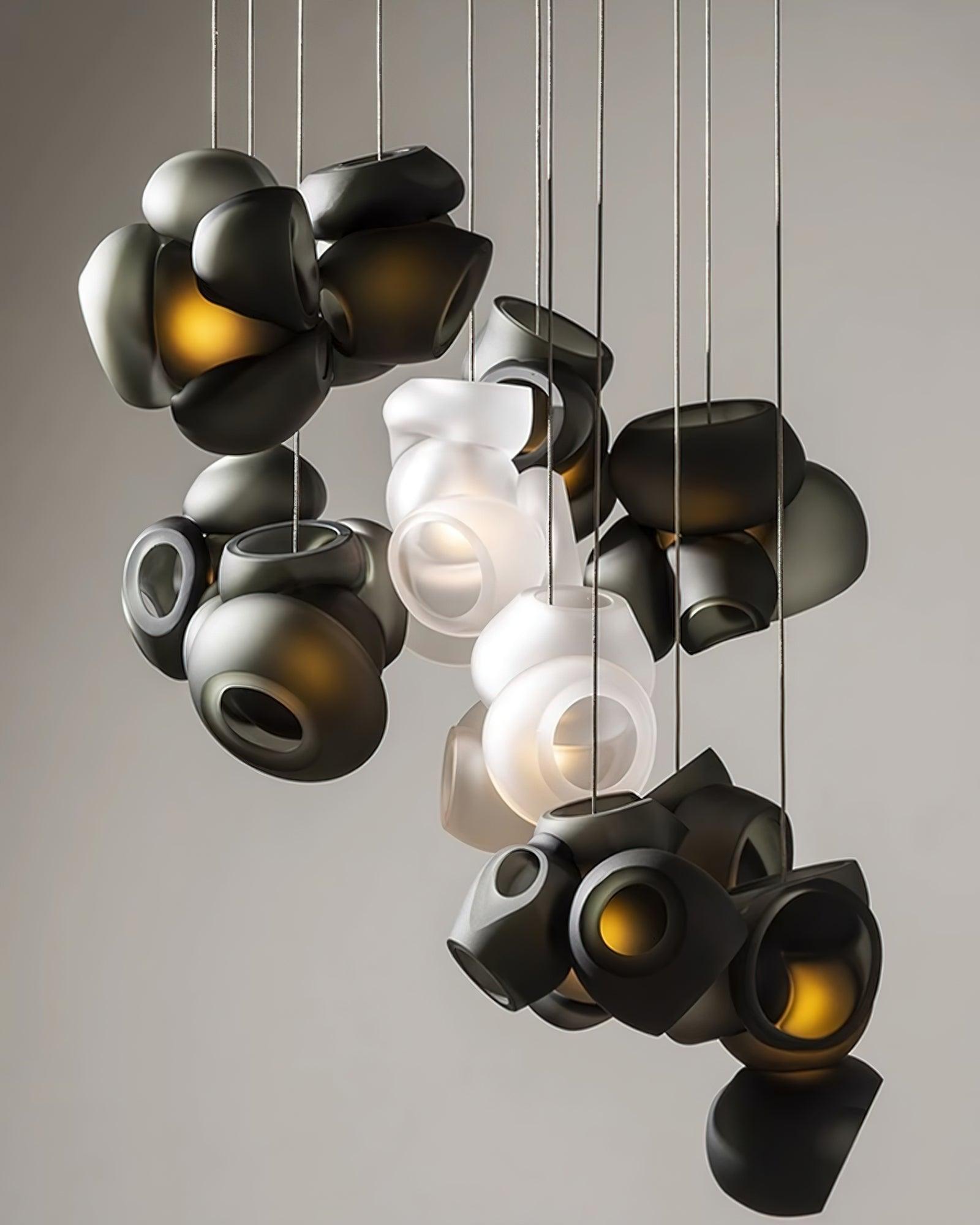 Zamarir Bubbles Cluster Metal Glass Pendant Light - Letslighting
