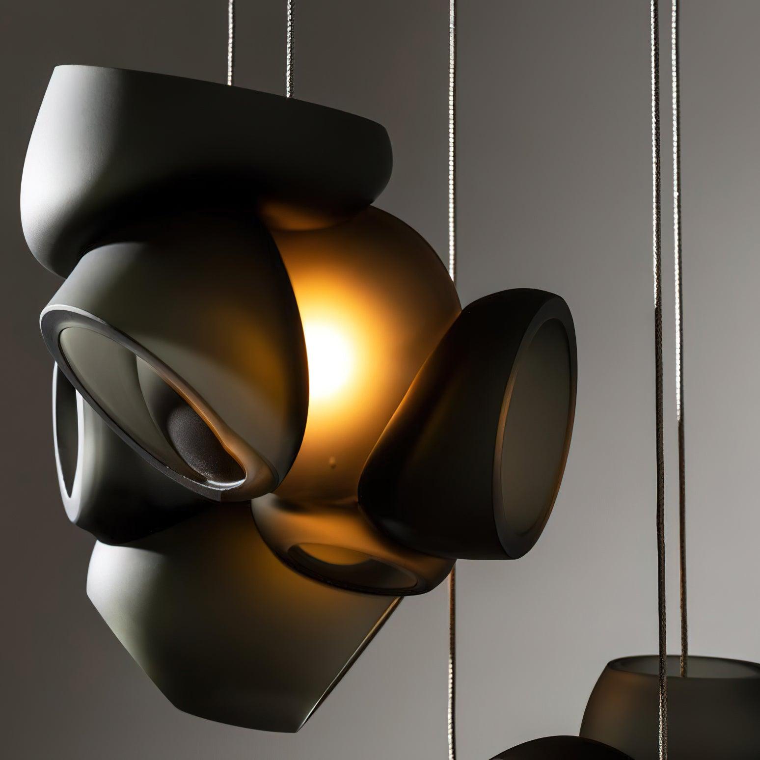 Zamarir Bubbles Cluster Metal Glass Pendant Light - Letslighting