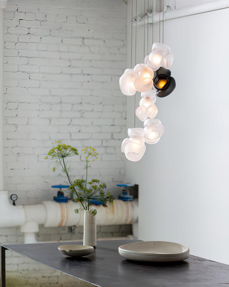 Zamarir Bubbles Cluster Metal Glass Pendant Light - Letslighting