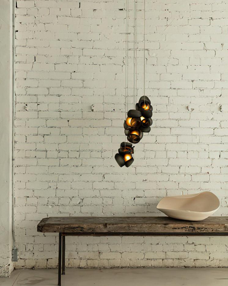 Zamarir Bubbles Cluster Metal Glass Pendant Light - Letslighting