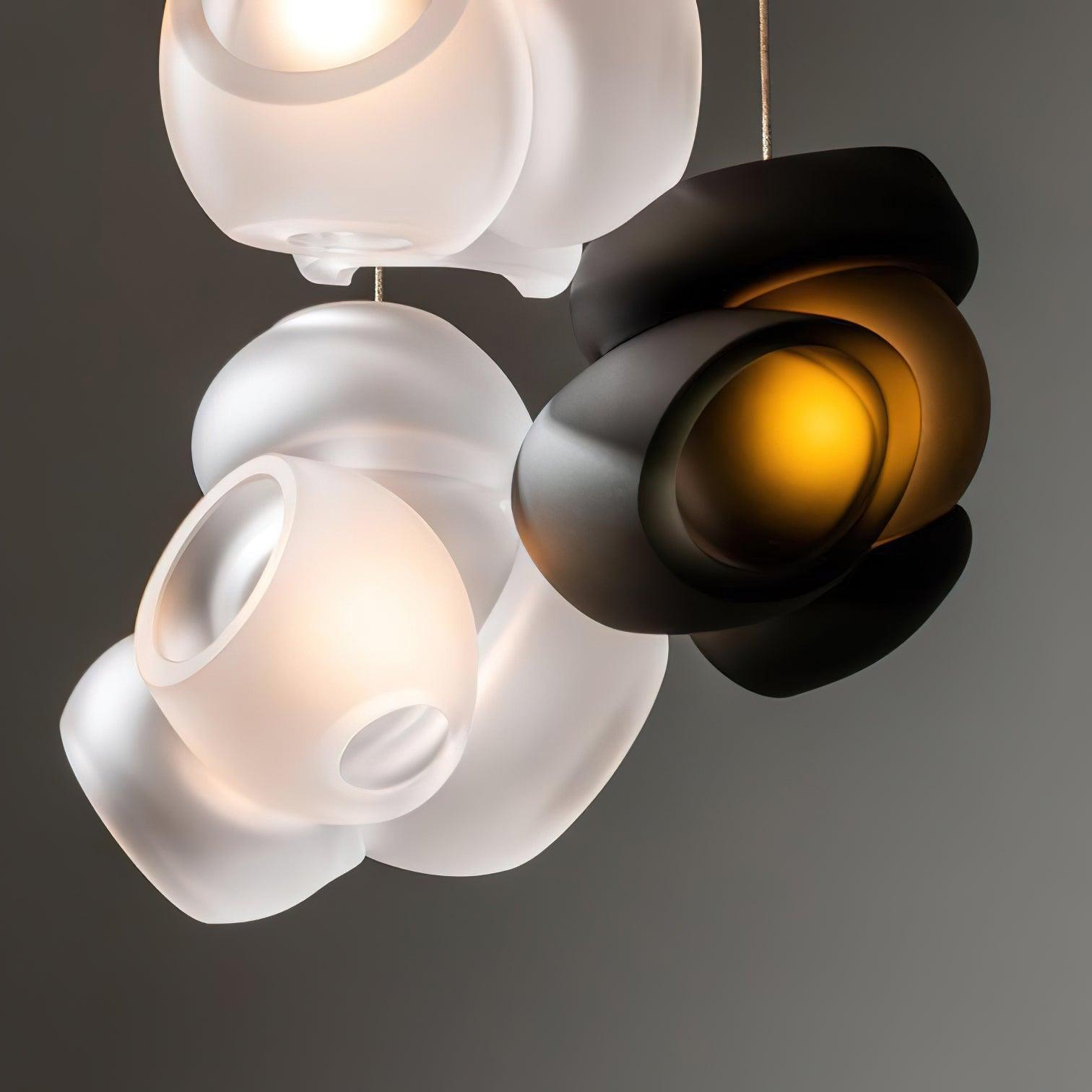 Zamarir Bubbles Cluster Metal Glass Pendant Light - Letslighting