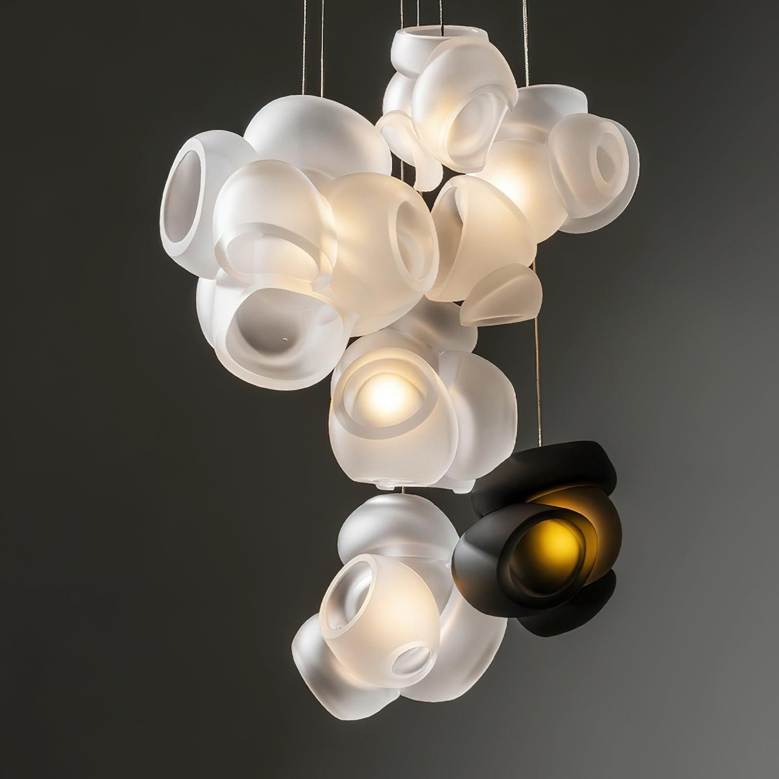 Zamarir Bubbles Cluster Metal Glass Pendant Light - Letslighting