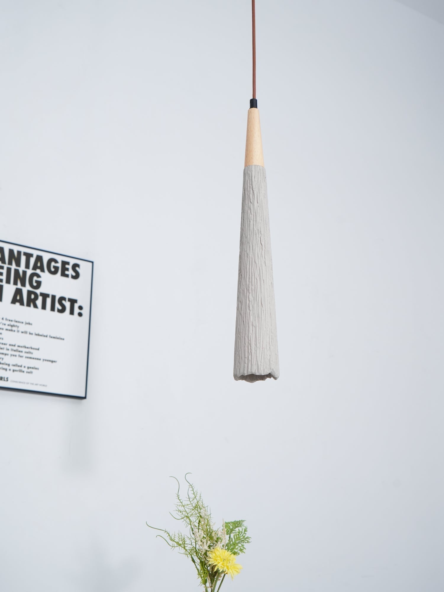 Concrete Pleated Pendant Lamp - Letslighting