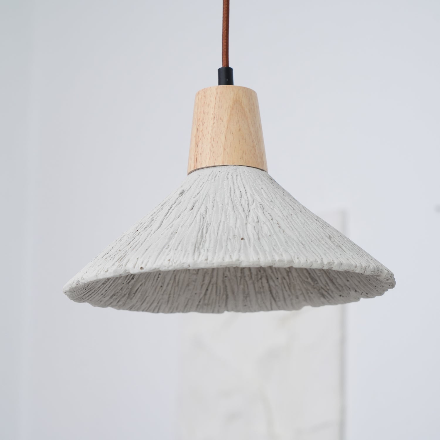 Concrete Pleated Pendant Lamp - Letslighting