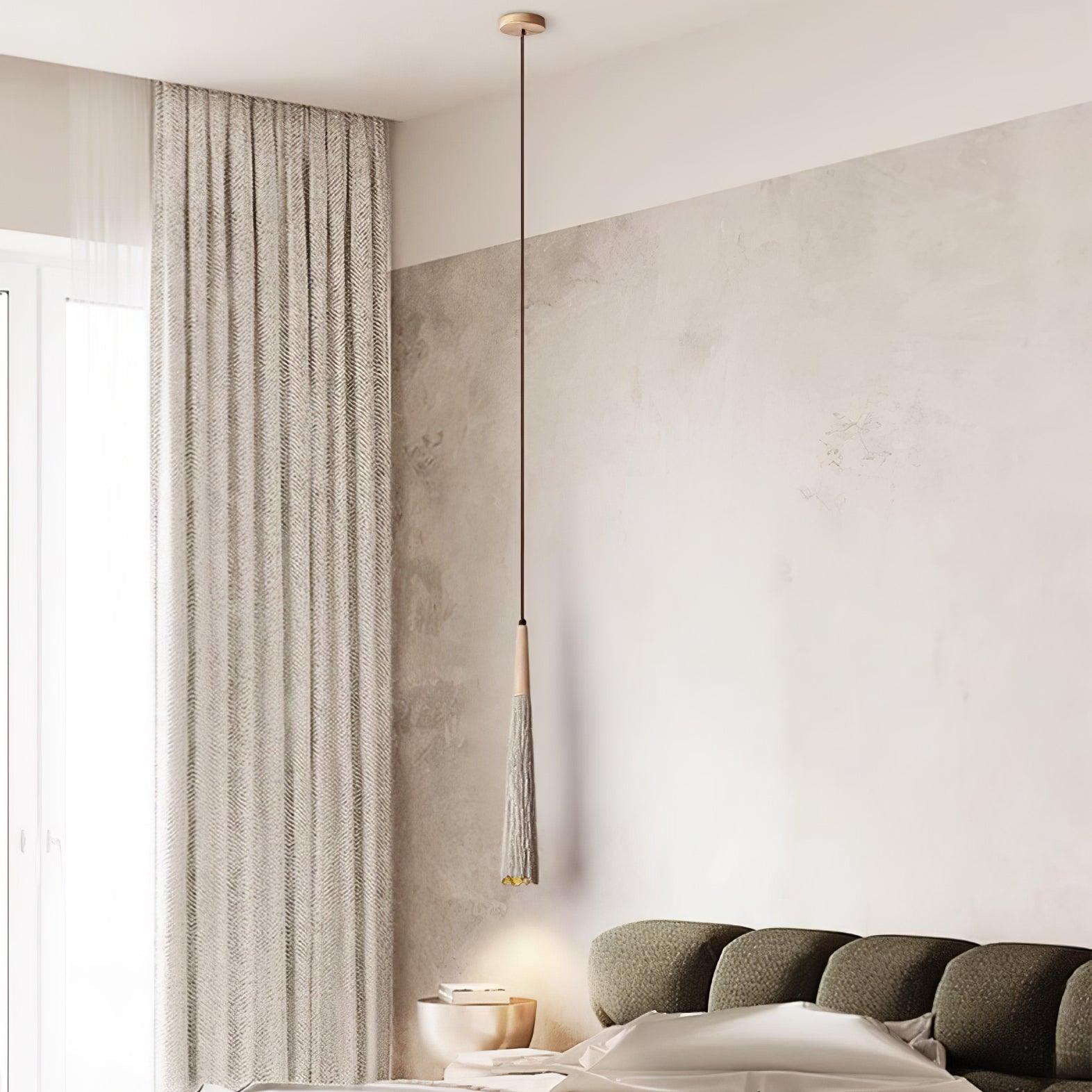 Concrete Pleated Pendant Lamp - Letslighting