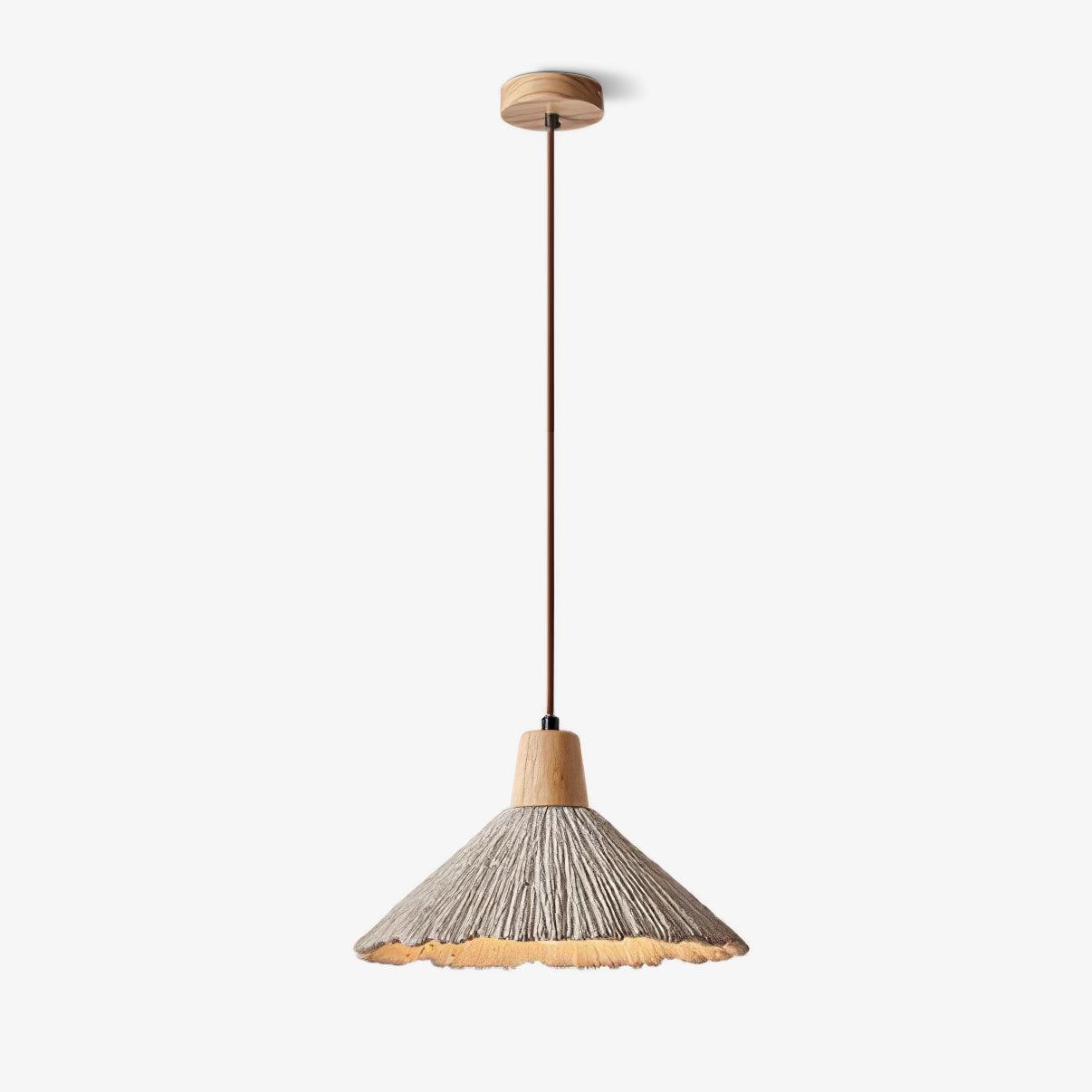 Concrete Pleated Pendant Lamp - Letslighting