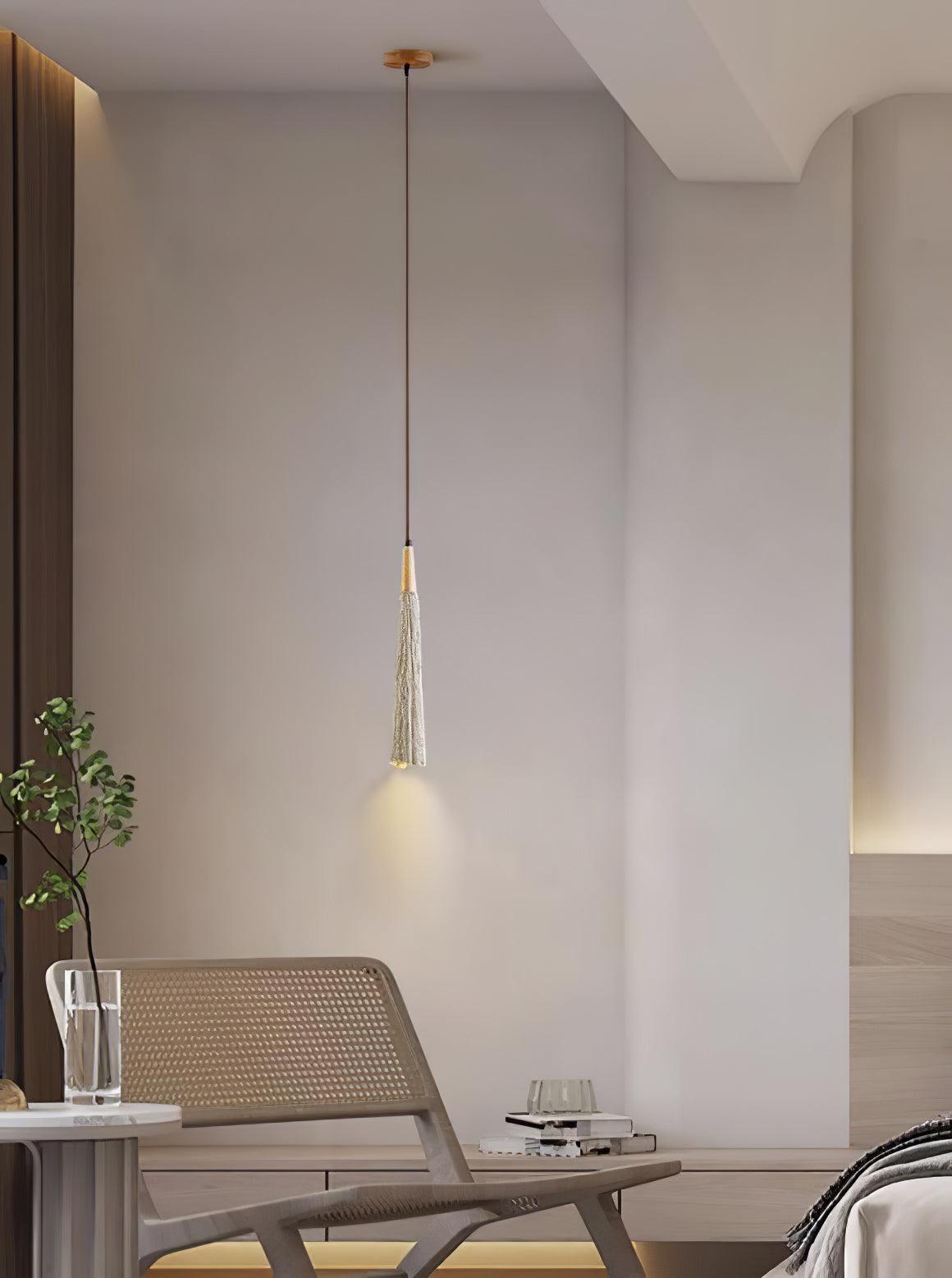 Concrete Pleated Pendant Lamp - Letslighting