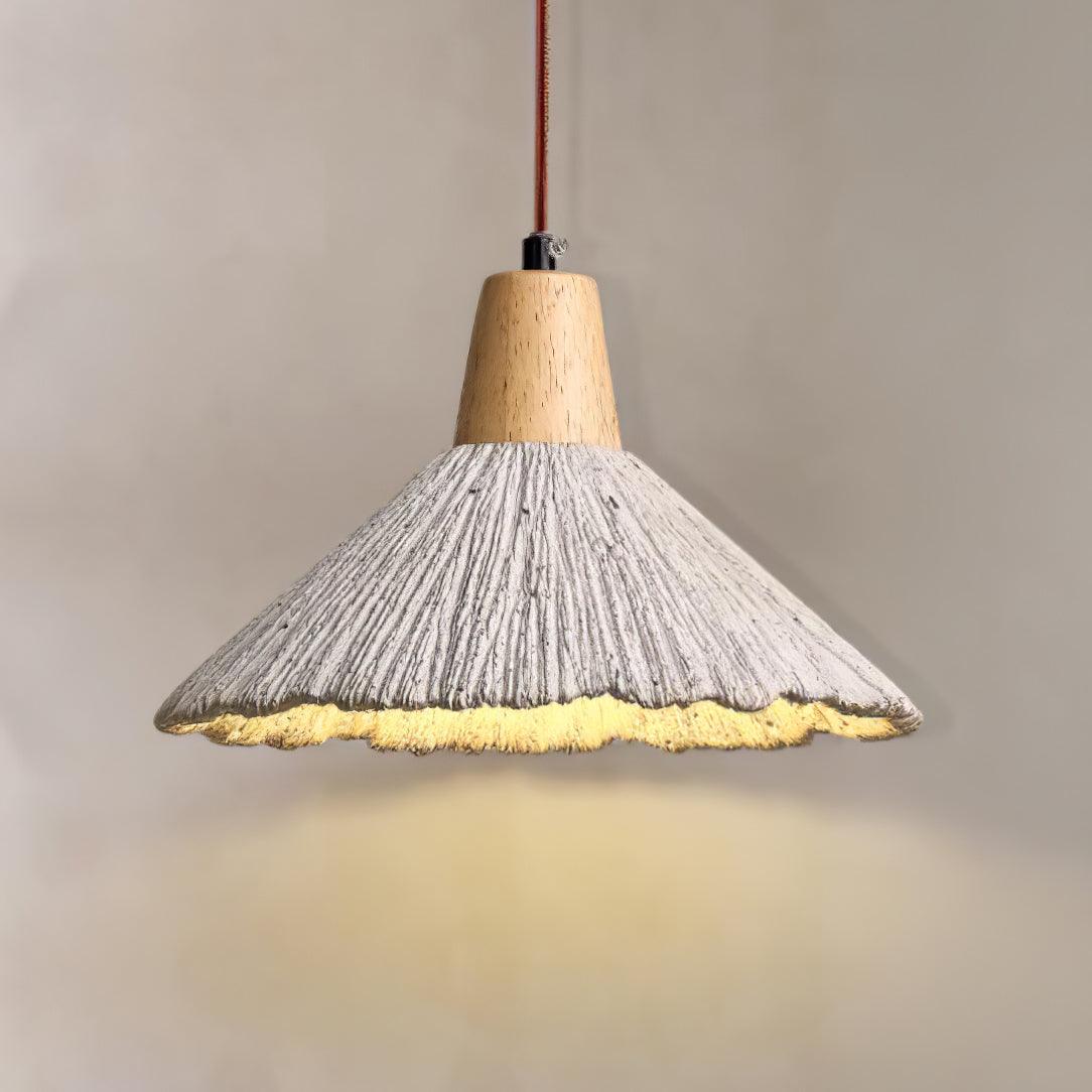 Concrete Pleated Pendant Lamp - Letslighting