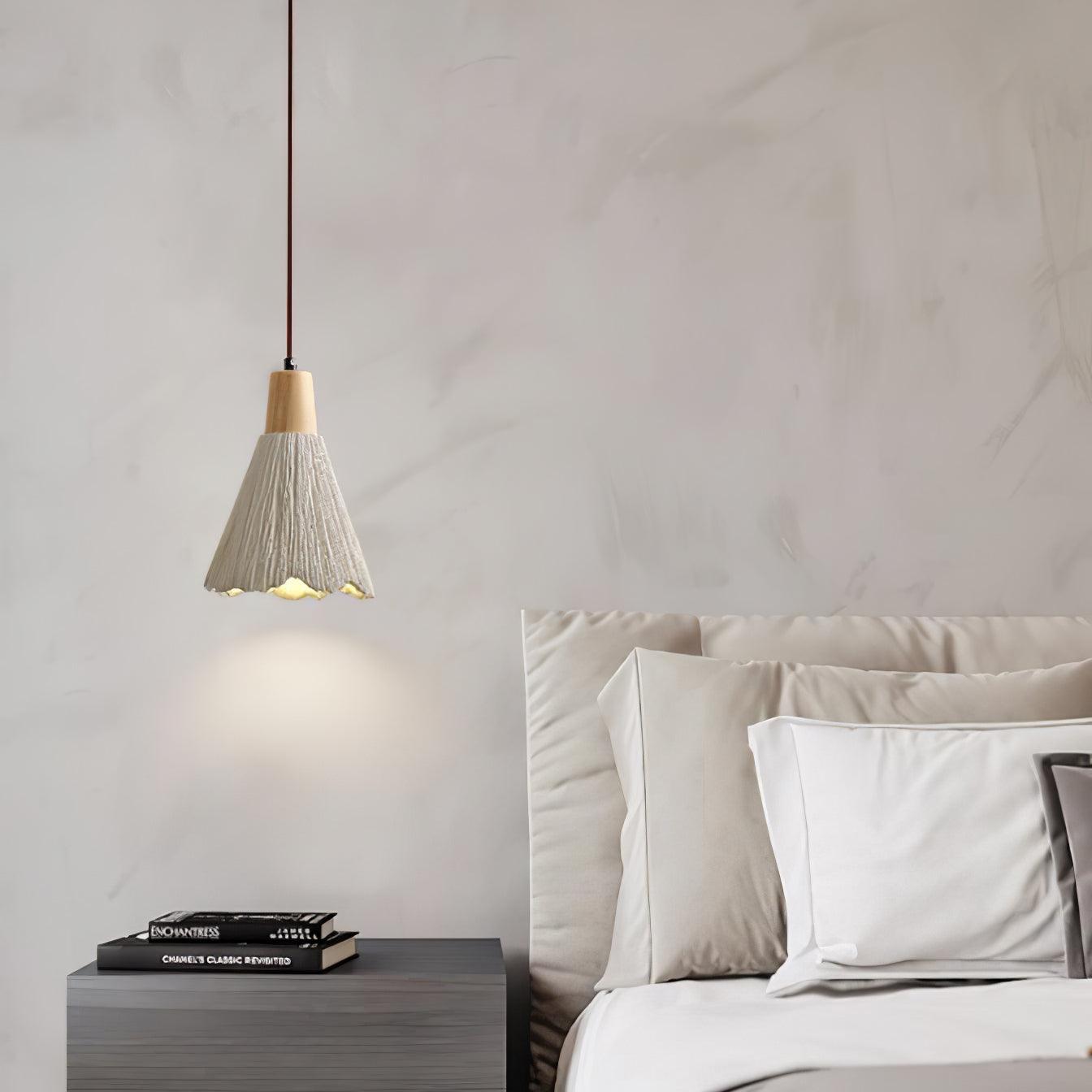 Concrete Pleated Pendant Lamp - Letslighting
