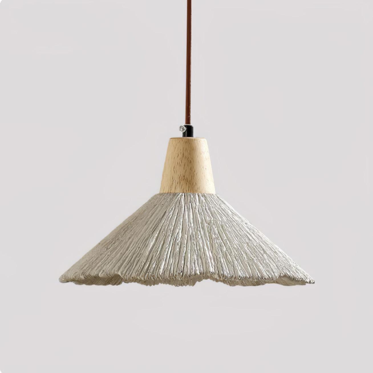 Concrete Pleated Pendant Lamp - Letslighting