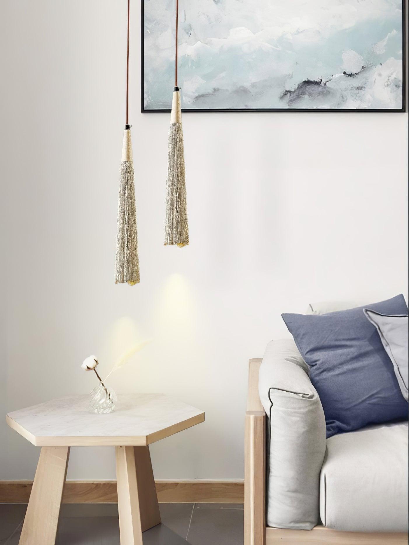 Concrete Pleated Pendant Lamp - Letslighting