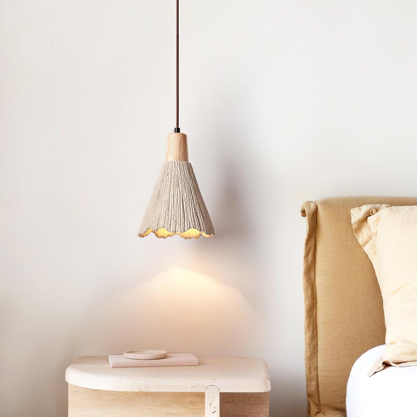 Concrete Pleated Pendant Lamp - Letslighting