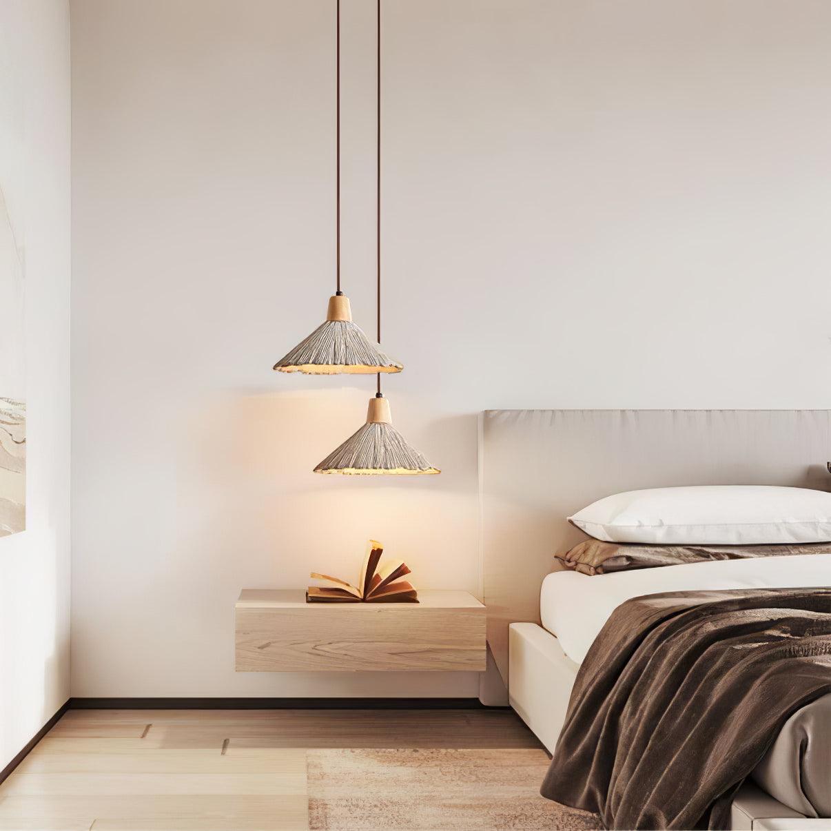 Concrete Pleated Pendant Lamp - Letslighting