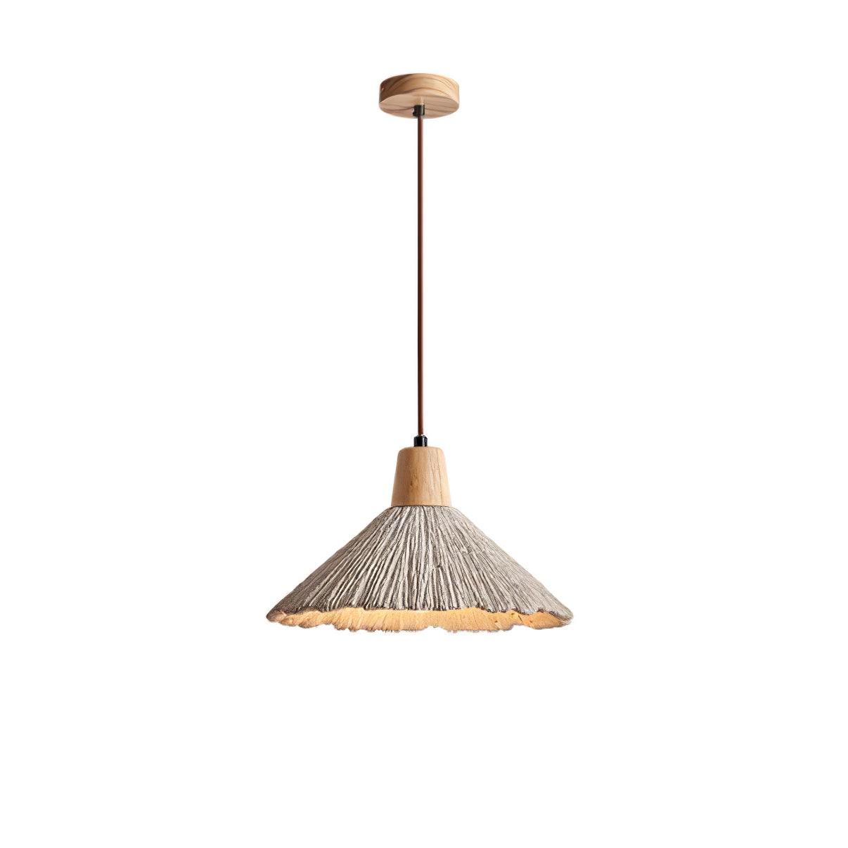 Concrete Pleated Pendant Lamp - Letslighting