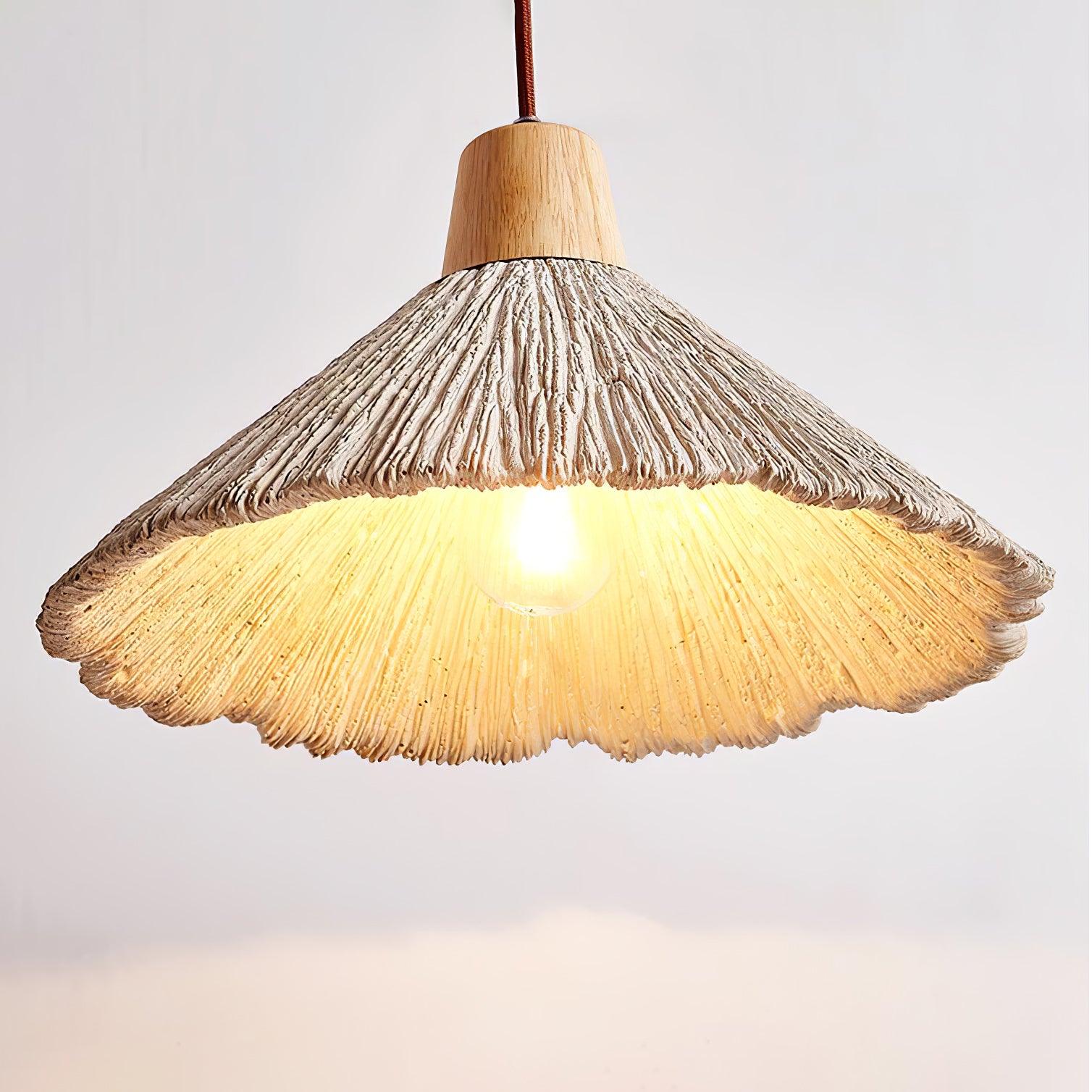 Concrete Pleated Pendant Lamp - Letslighting