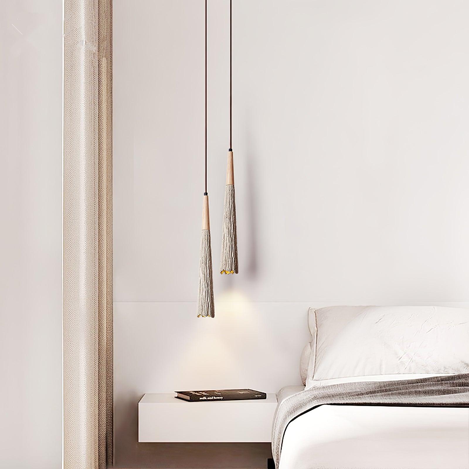 Concrete Pleated Pendant Lamp - Letslighting
