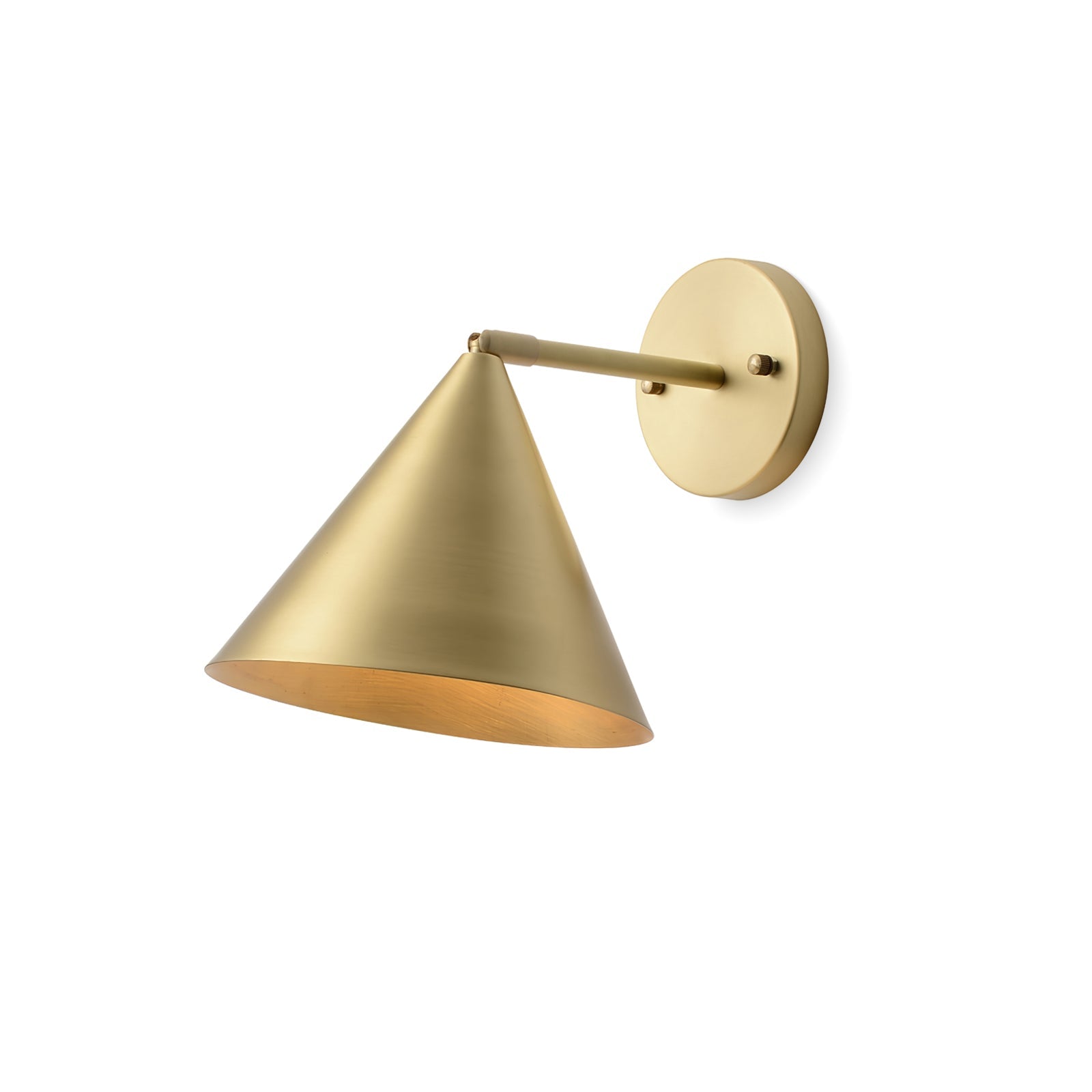 Conica Brass Wall Light - Letslighting