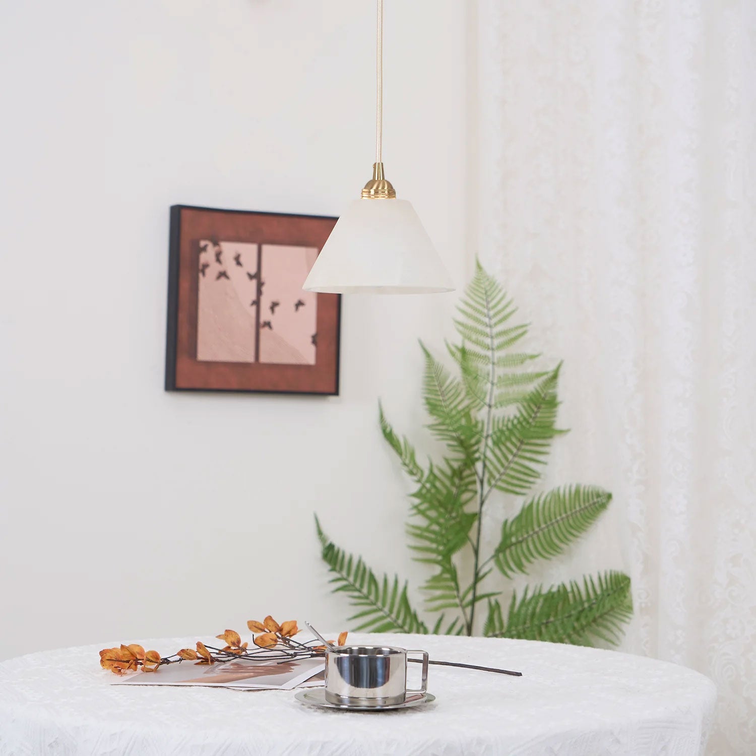 Liora Minimalist Alabaster Pendant Light - Letslighting