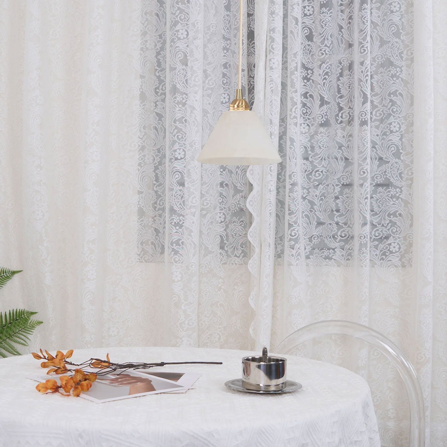 Liora Minimalist Alabaster Pendant Light - Letslighting