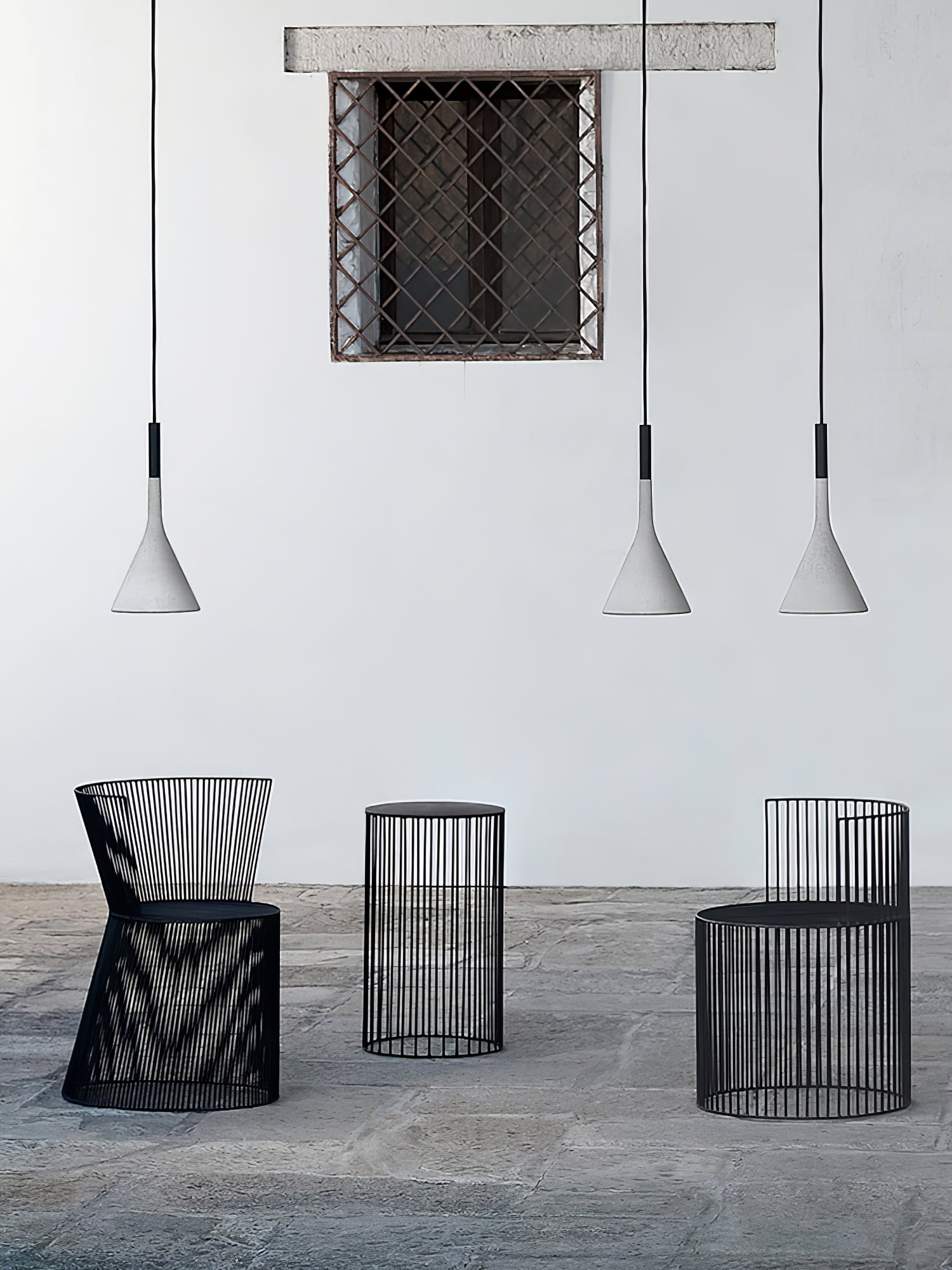 Conical Concrete Pendant Light - Letslighting