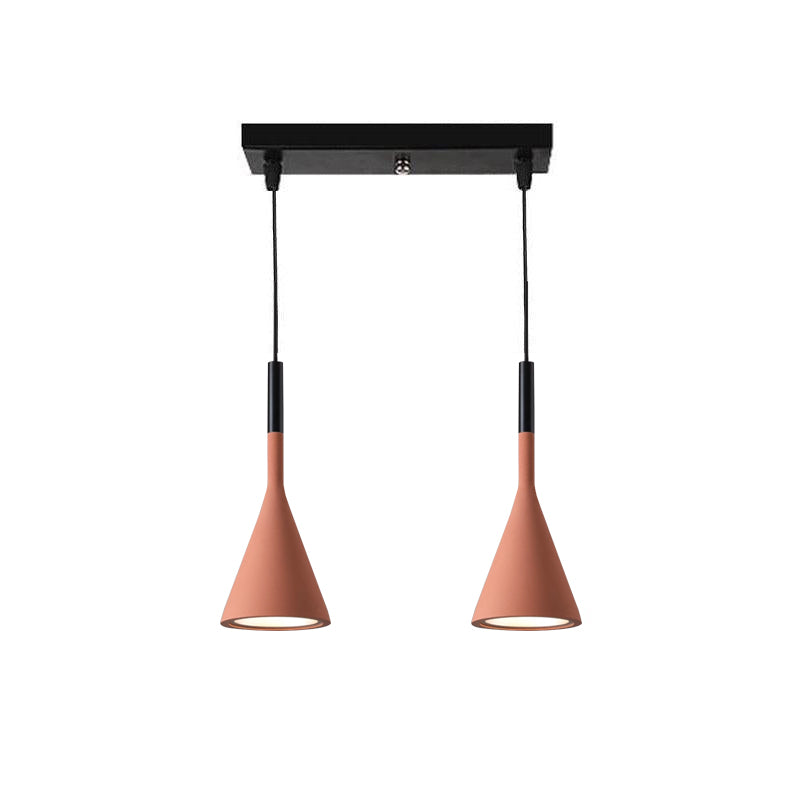 Conical Concrete Pendant Light - Letslighting