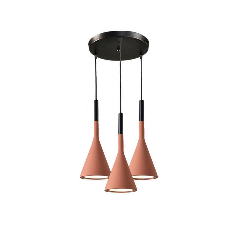 Conical Concrete Pendant Light - Letslighting