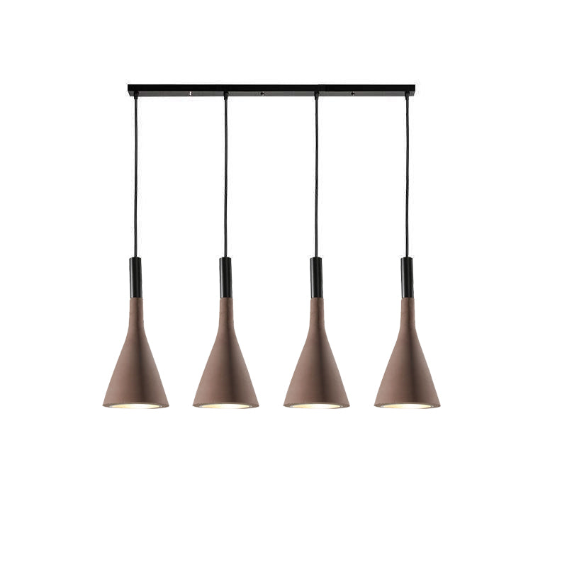 Conical Concrete Pendant Light - Letslighting