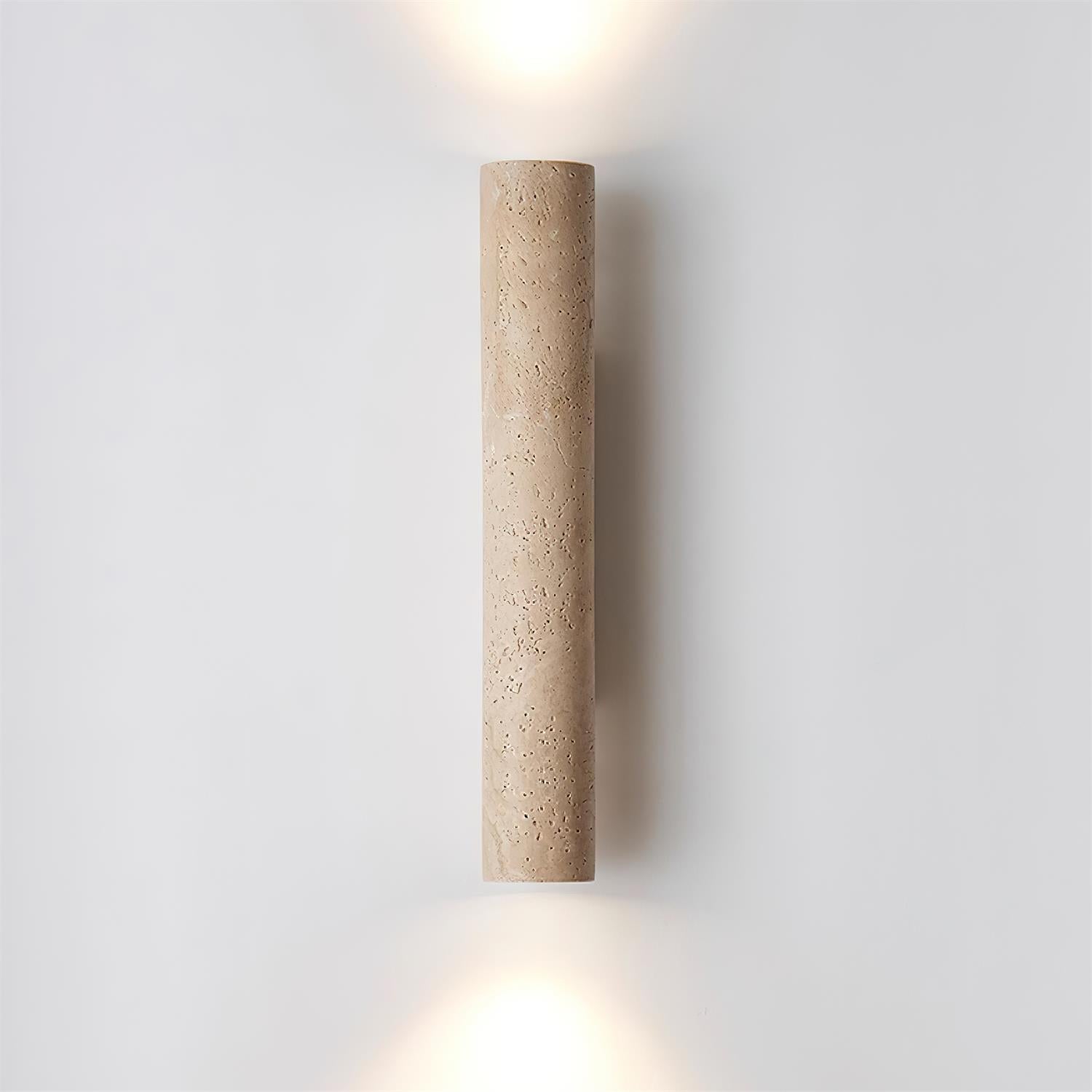 Lunaro Tall Travertine Wall Sconce - Letslighting
